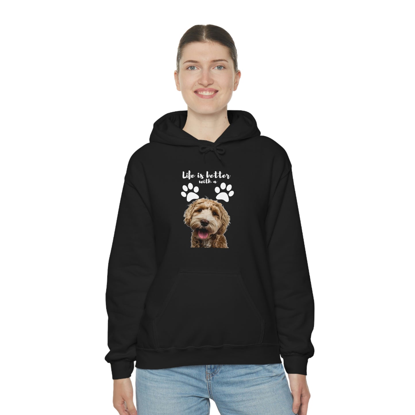 Life is better with a DOG   Unisex Heavy Blend™ Hooded Sweatshirt