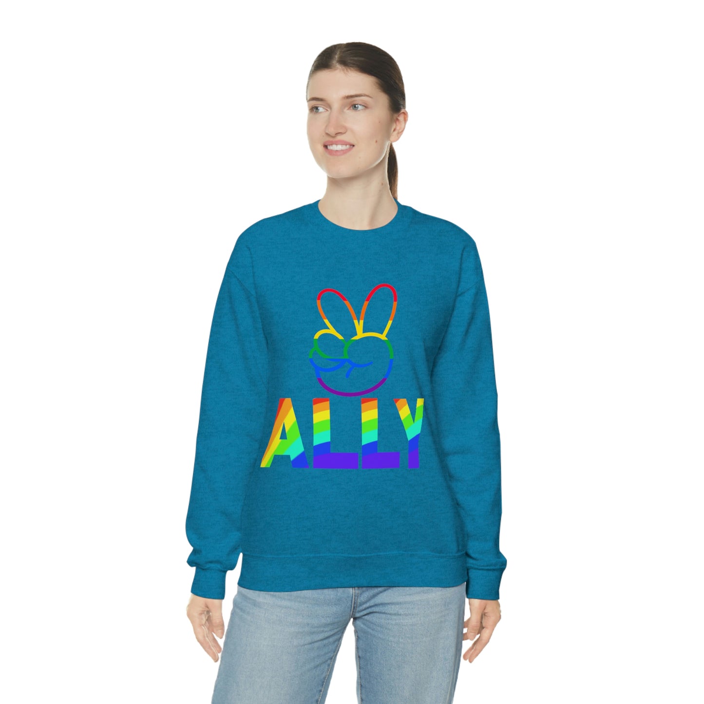 PRIDE ALLY Unisex Heavy Blend™ Crewneck Sweatshirt