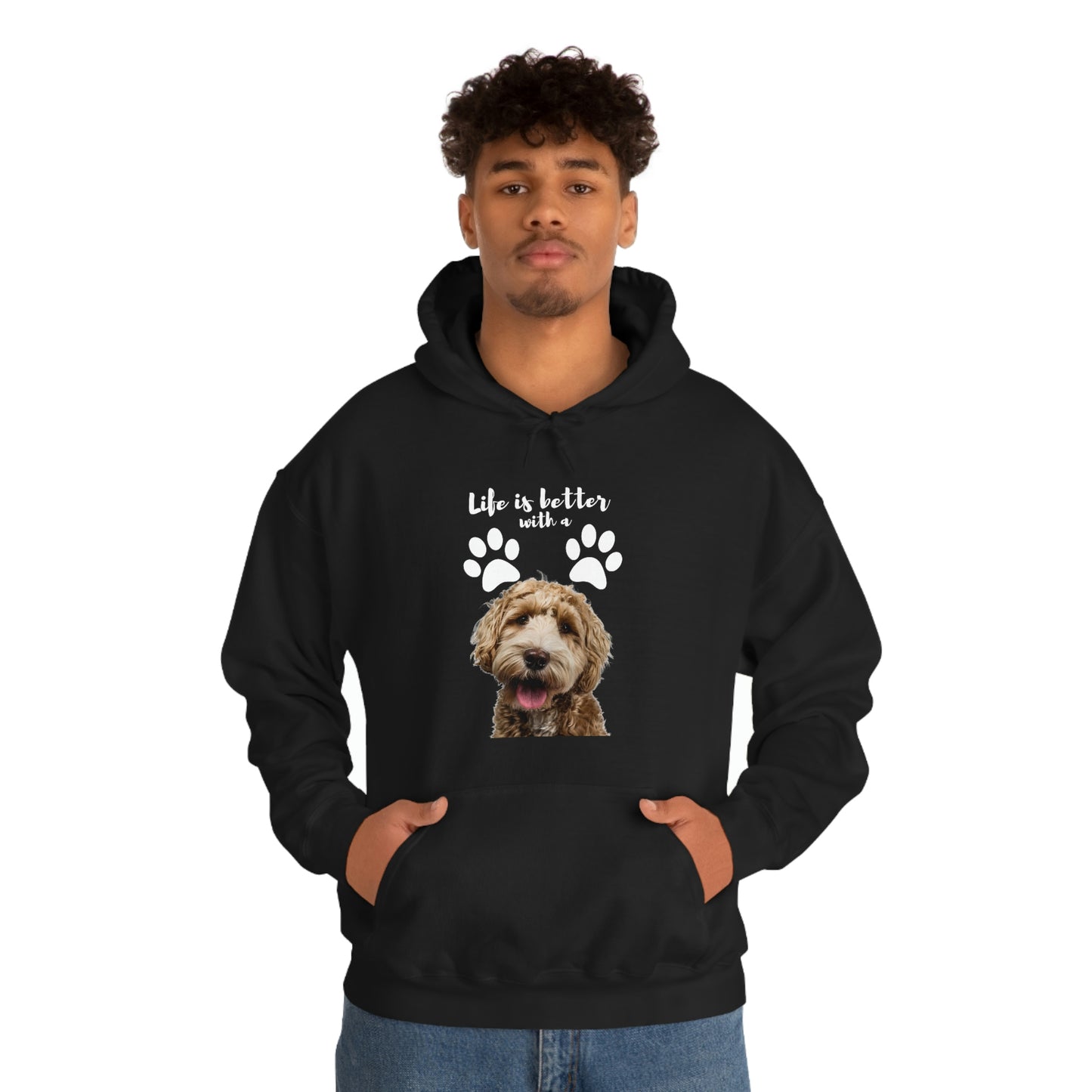 Life is better with a DOG   Unisex Heavy Blend™ Hooded Sweatshirt