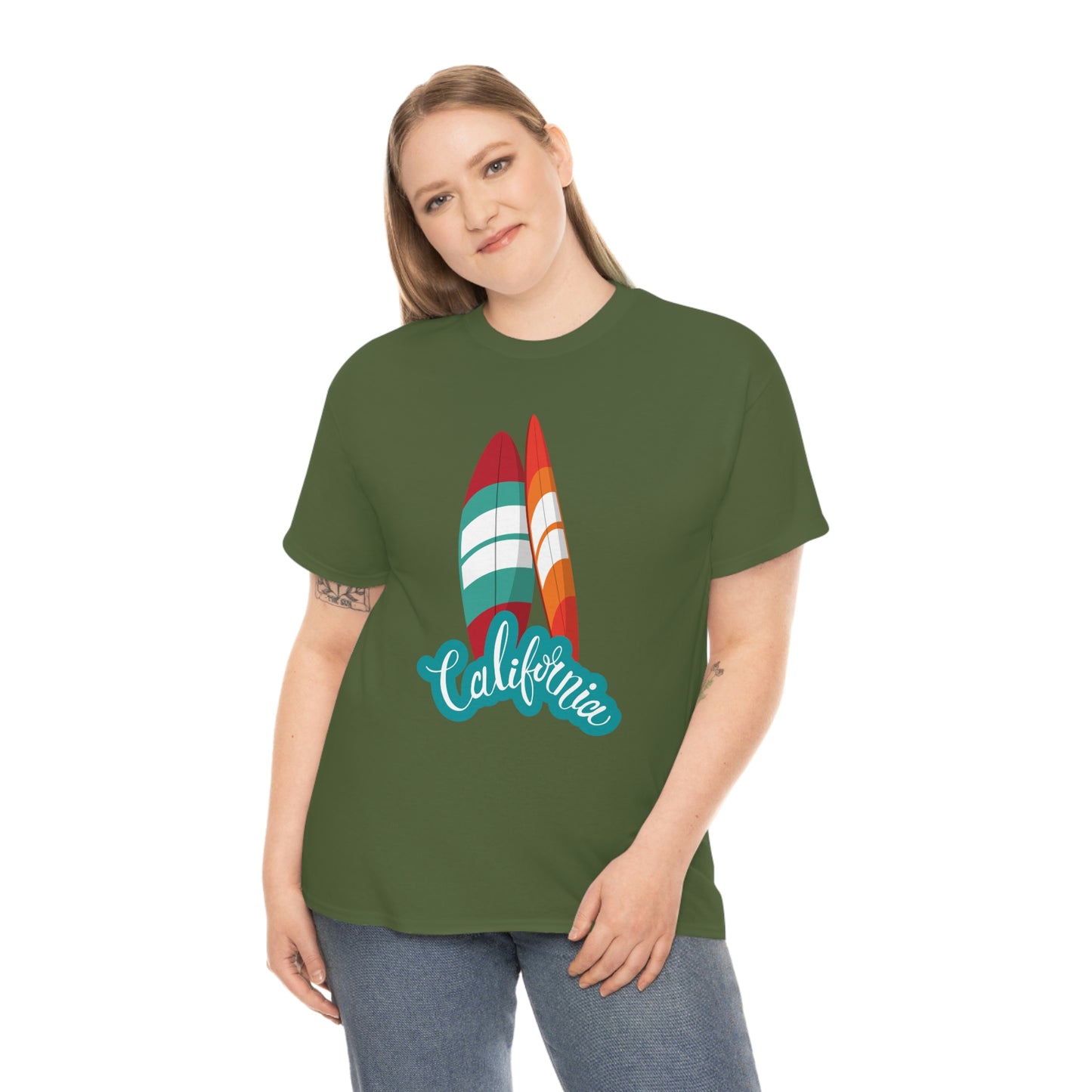 CALIFORNIA SURFS UP Unisex Heavy Cotton Tee