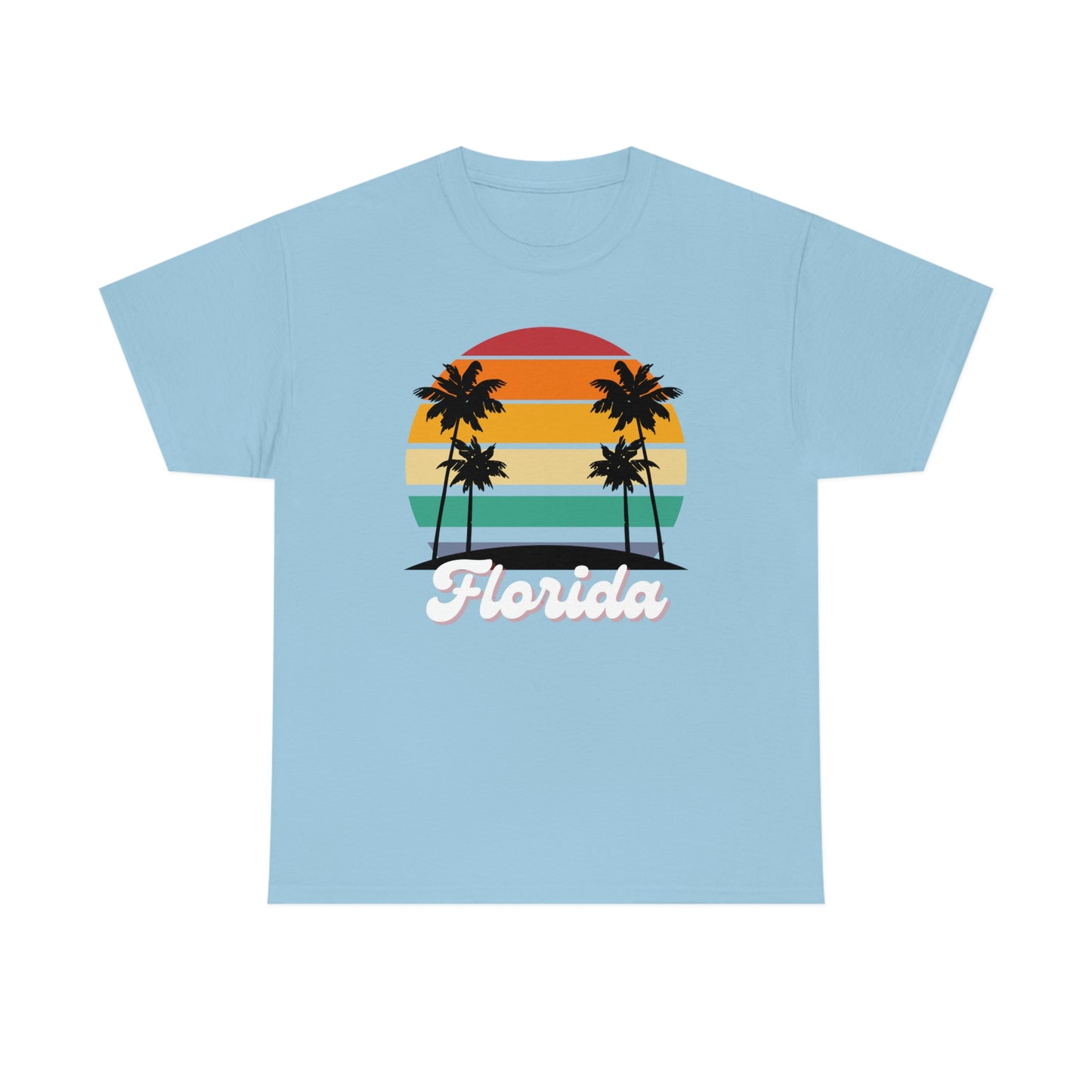 FLORIDA RETRO BEACH Unisex Heavy Cotton Tee