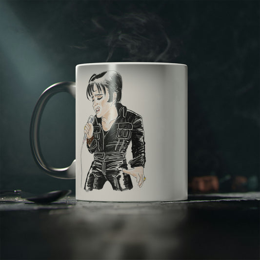 Artist Rendering of ELVIS ~ Magic Mug