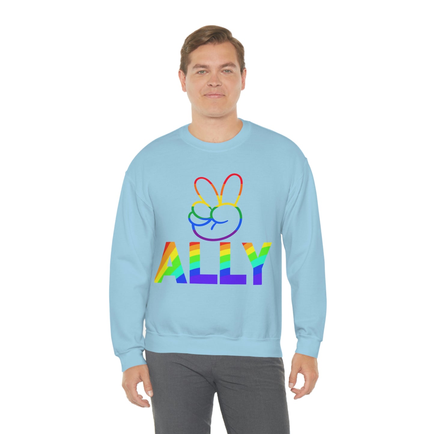 PRIDE ALLY Unisex Heavy Blend™ Crewneck Sweatshirt