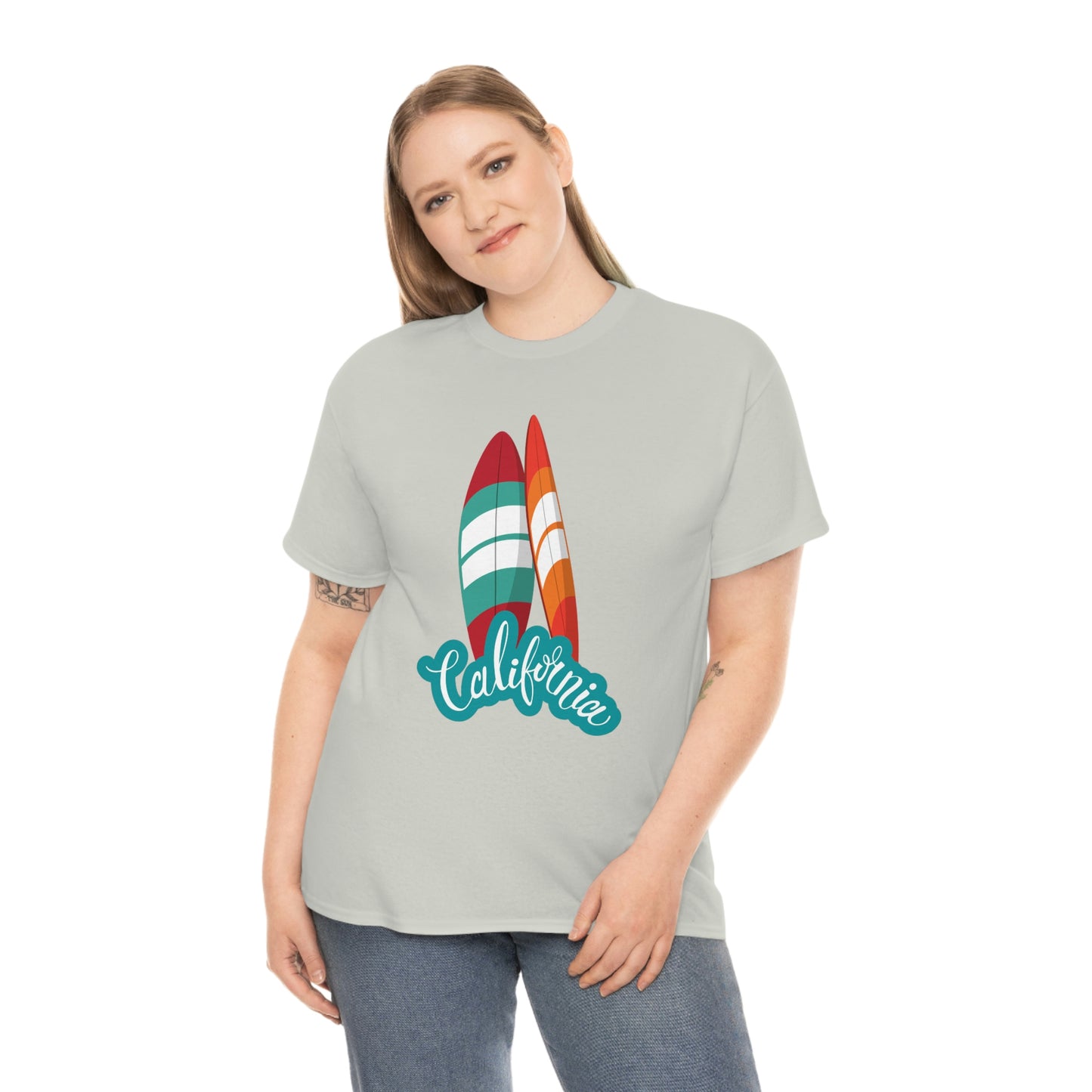 CALIFORNIA SURFS UP Unisex Heavy Cotton Tee