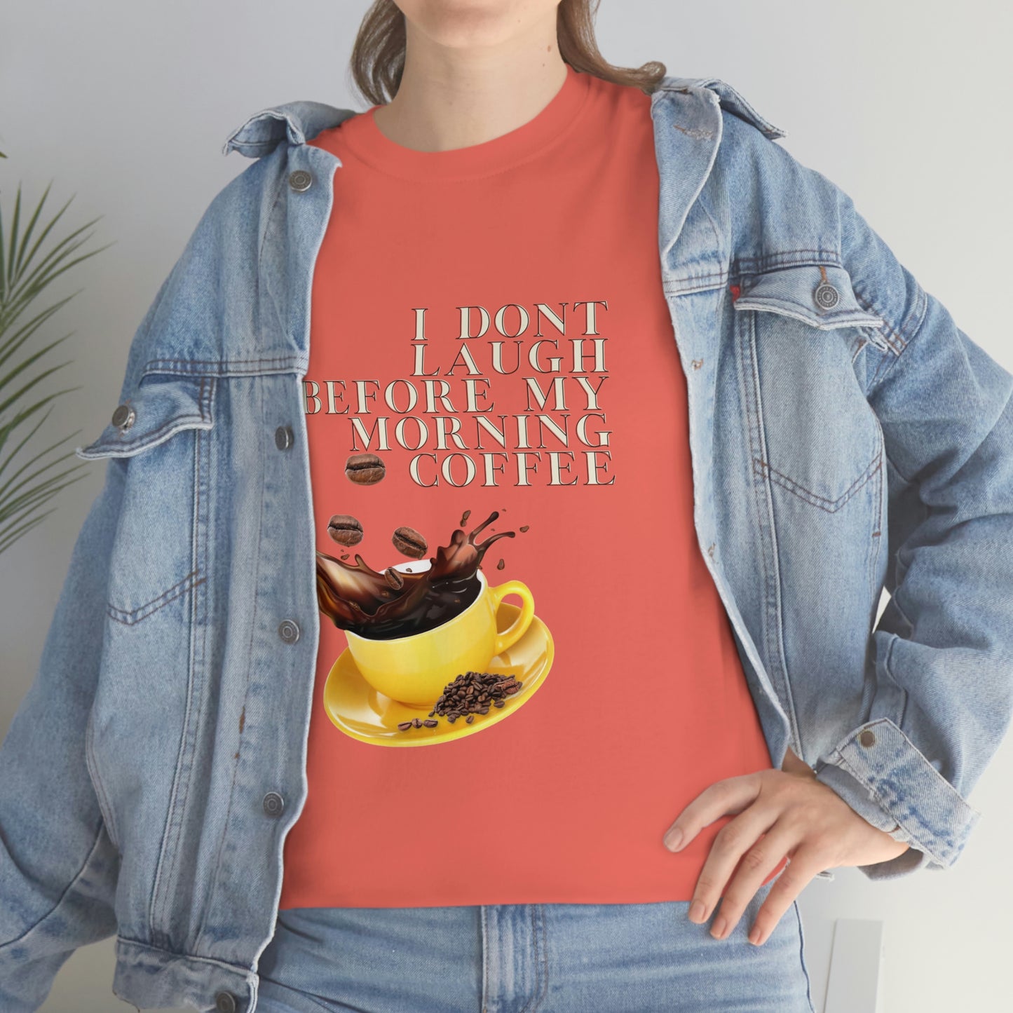 "Not before my morning Coffee" Unisex Heavy Cotton Tee