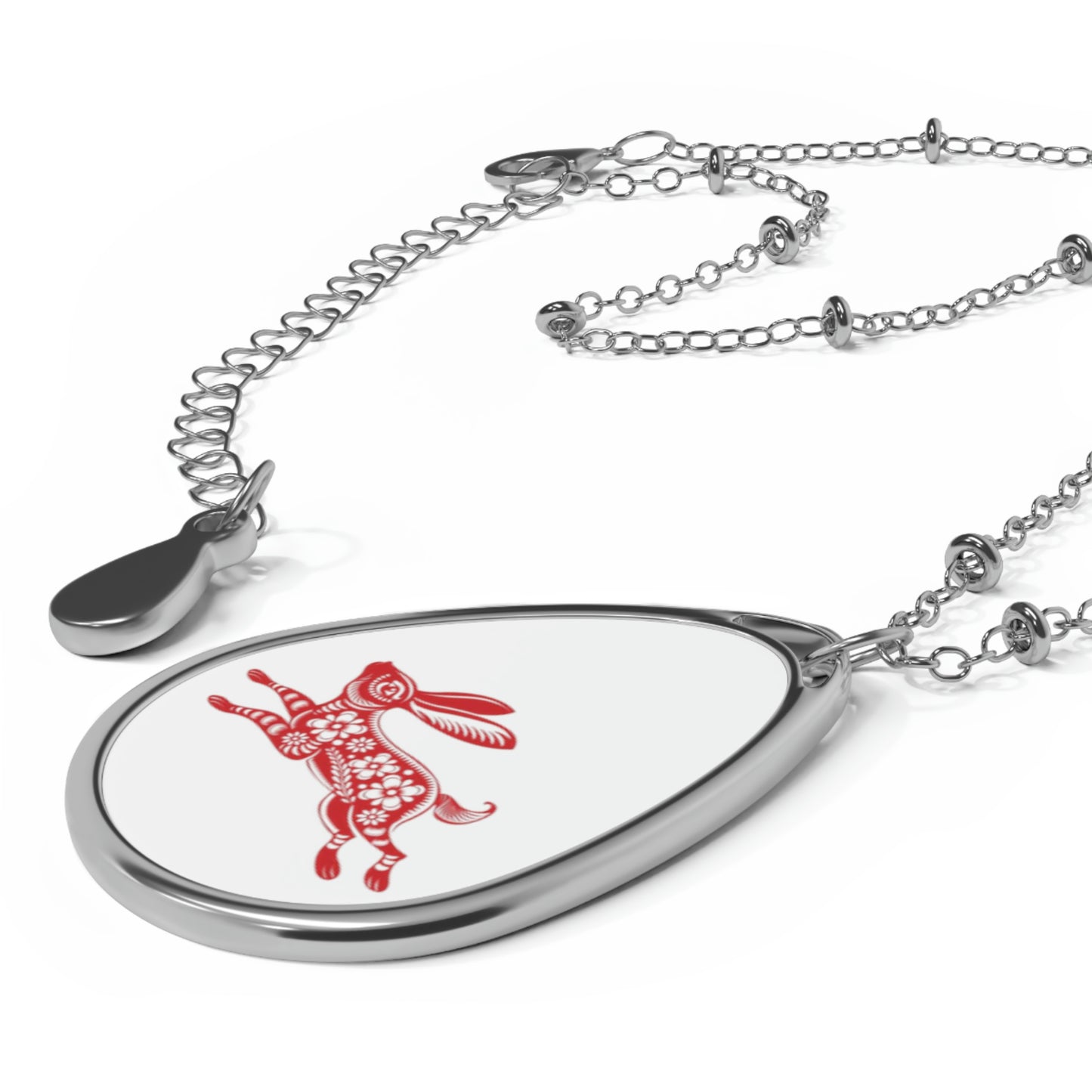 YEAR OF THE RABBIT ~ Oval Necklace
