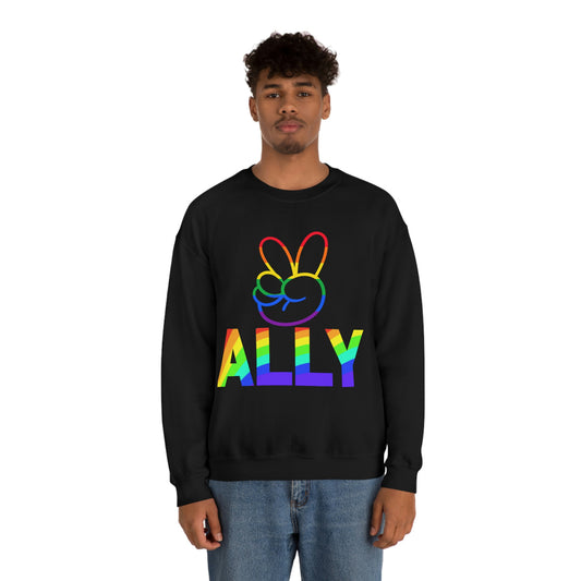 PRIDE ALLY Unisex Heavy Blend™ Crewneck Sweatshirt