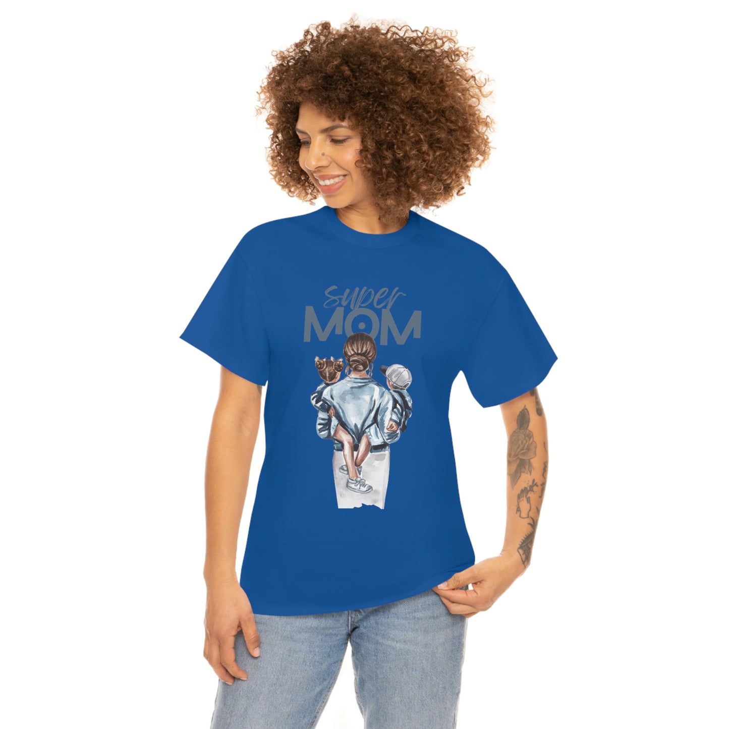 SUPER MOM Unisex Heavy Cotton Tee