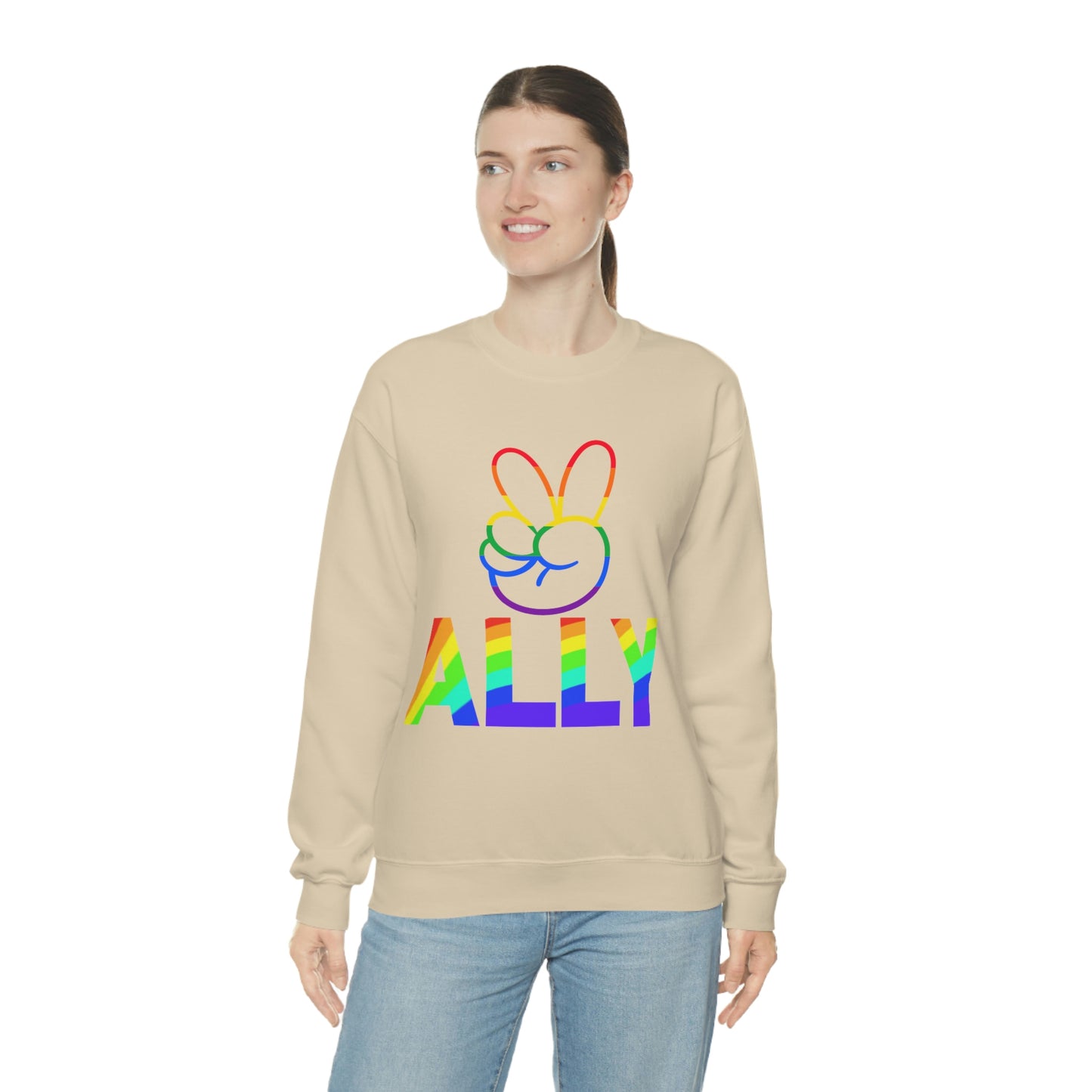 PRIDE ALLY Unisex Heavy Blend™ Crewneck Sweatshirt