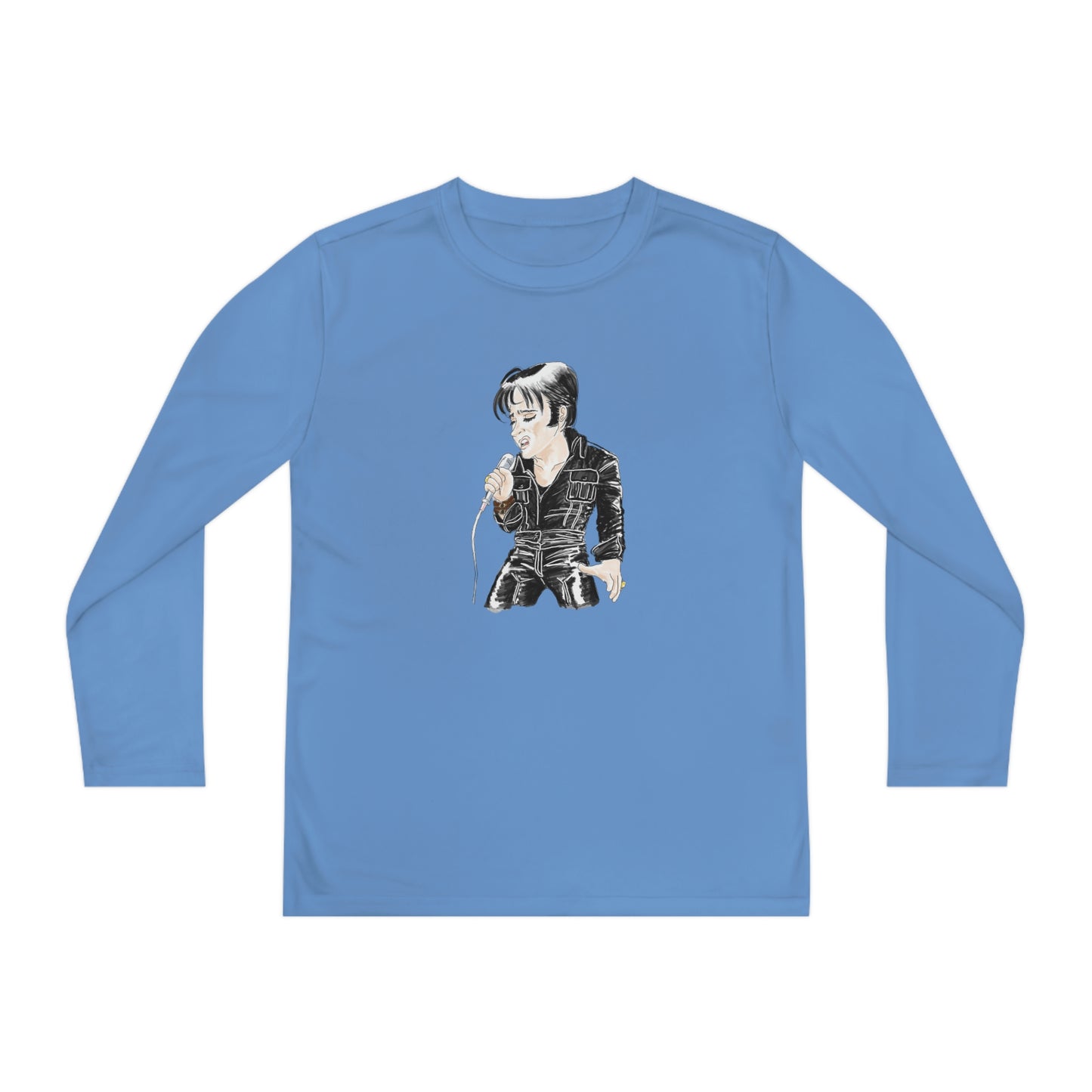 Artist Rendering of ELVIS ~ Youth Long Sleeve Competitor Tee