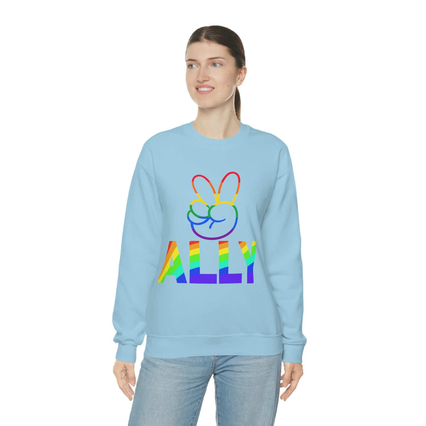 PRIDE ALLY Unisex Heavy Blend™ Crewneck Sweatshirt