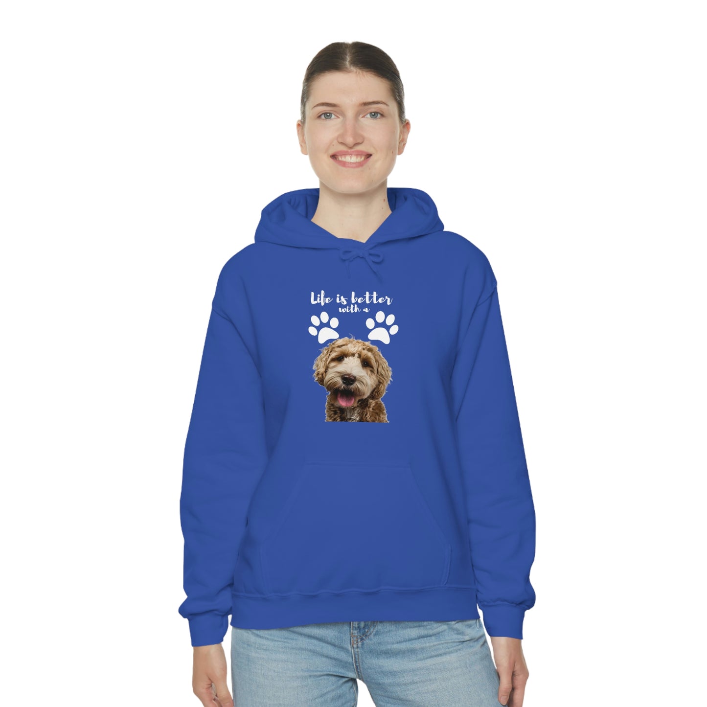 Life is better with a DOG   Unisex Heavy Blend™ Hooded Sweatshirt