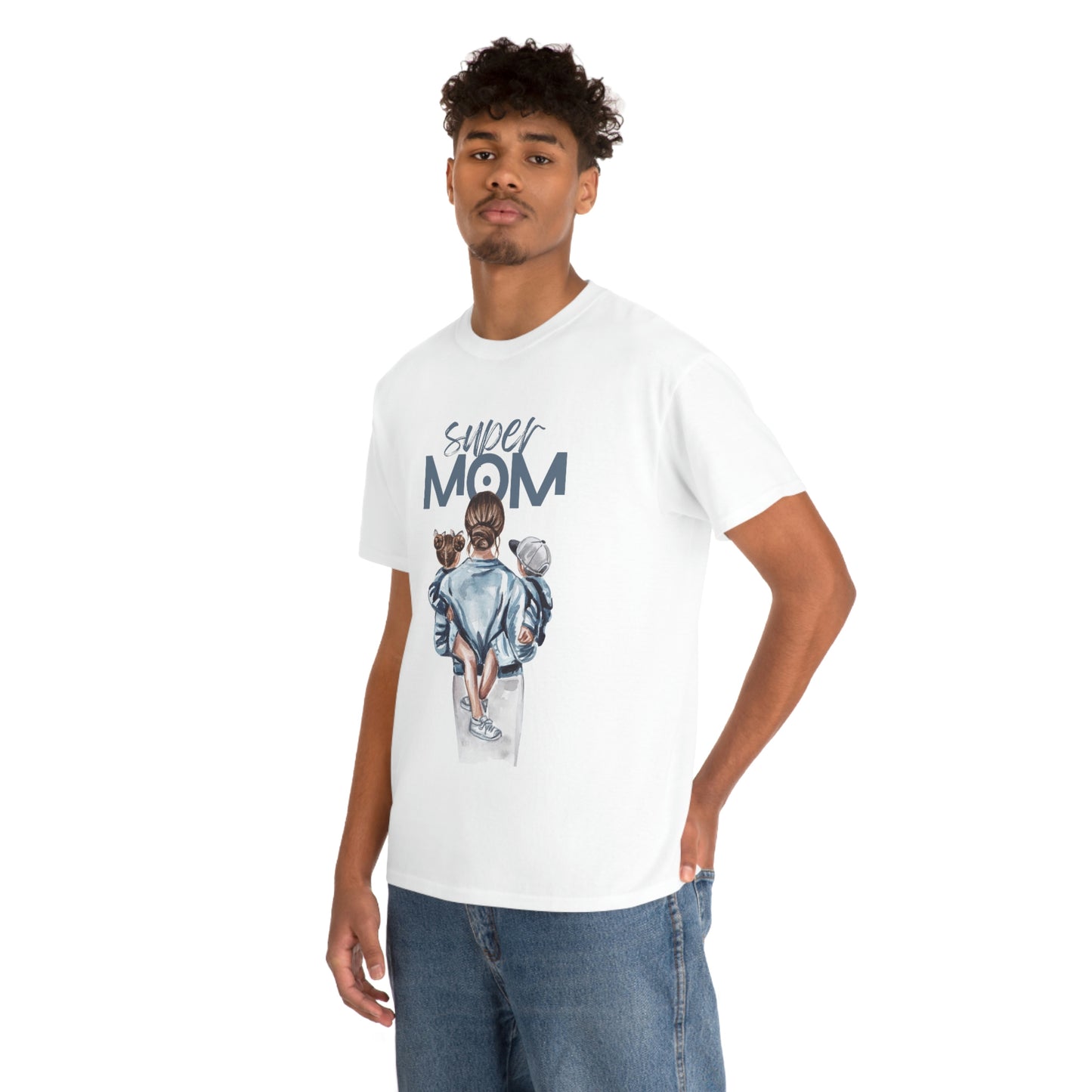 SUPER MOM Unisex Heavy Cotton Tee