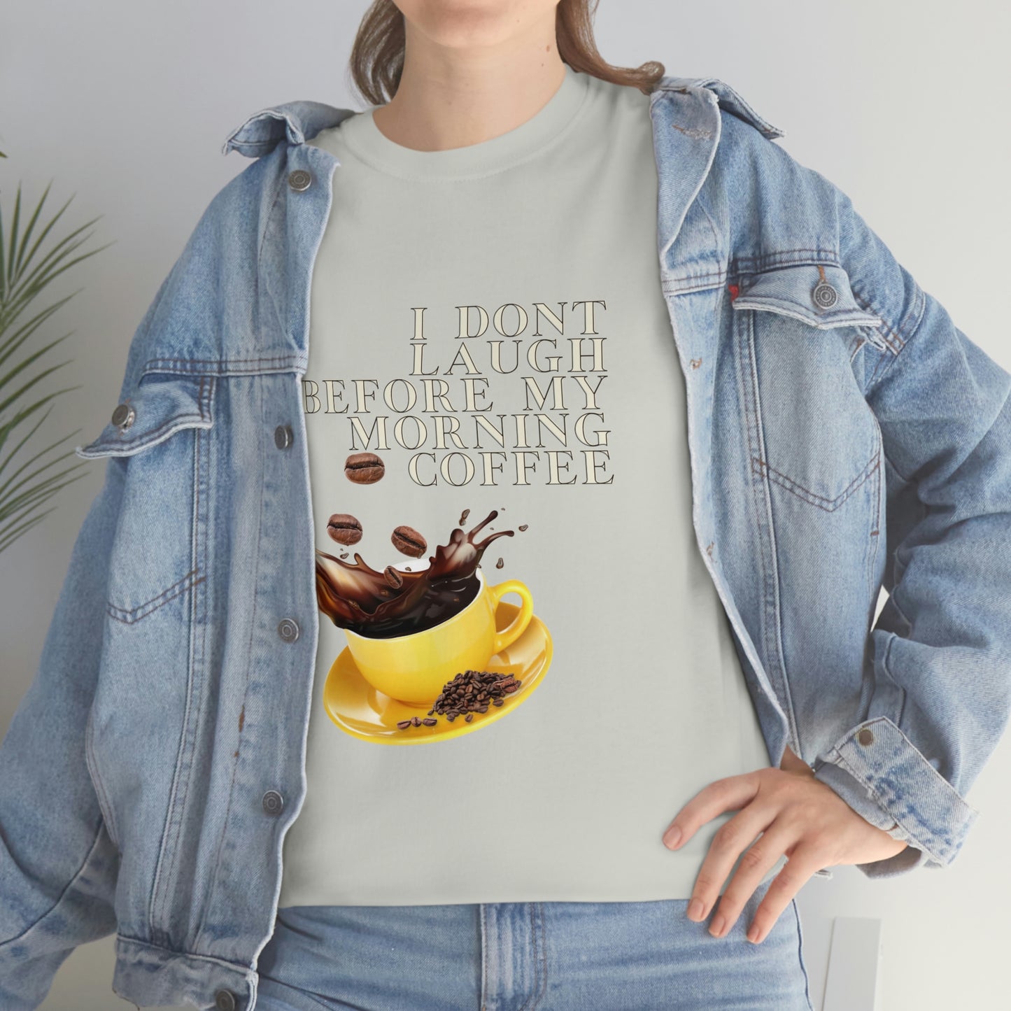 "Not before my morning Coffee" Unisex Heavy Cotton Tee