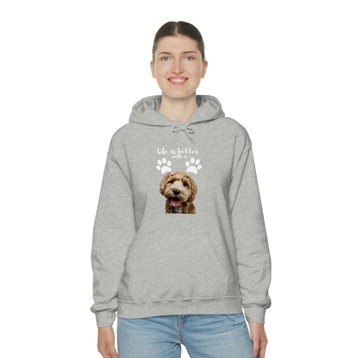 Life is better with a DOG   Unisex Heavy Blend™ Hooded Sweatshirt