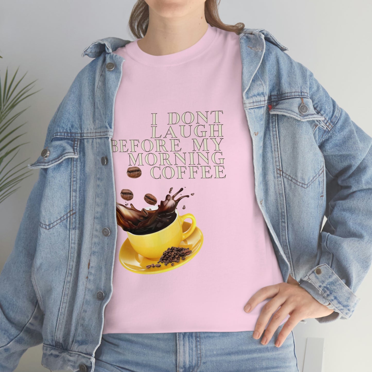 "Not before my morning Coffee" Unisex Heavy Cotton Tee