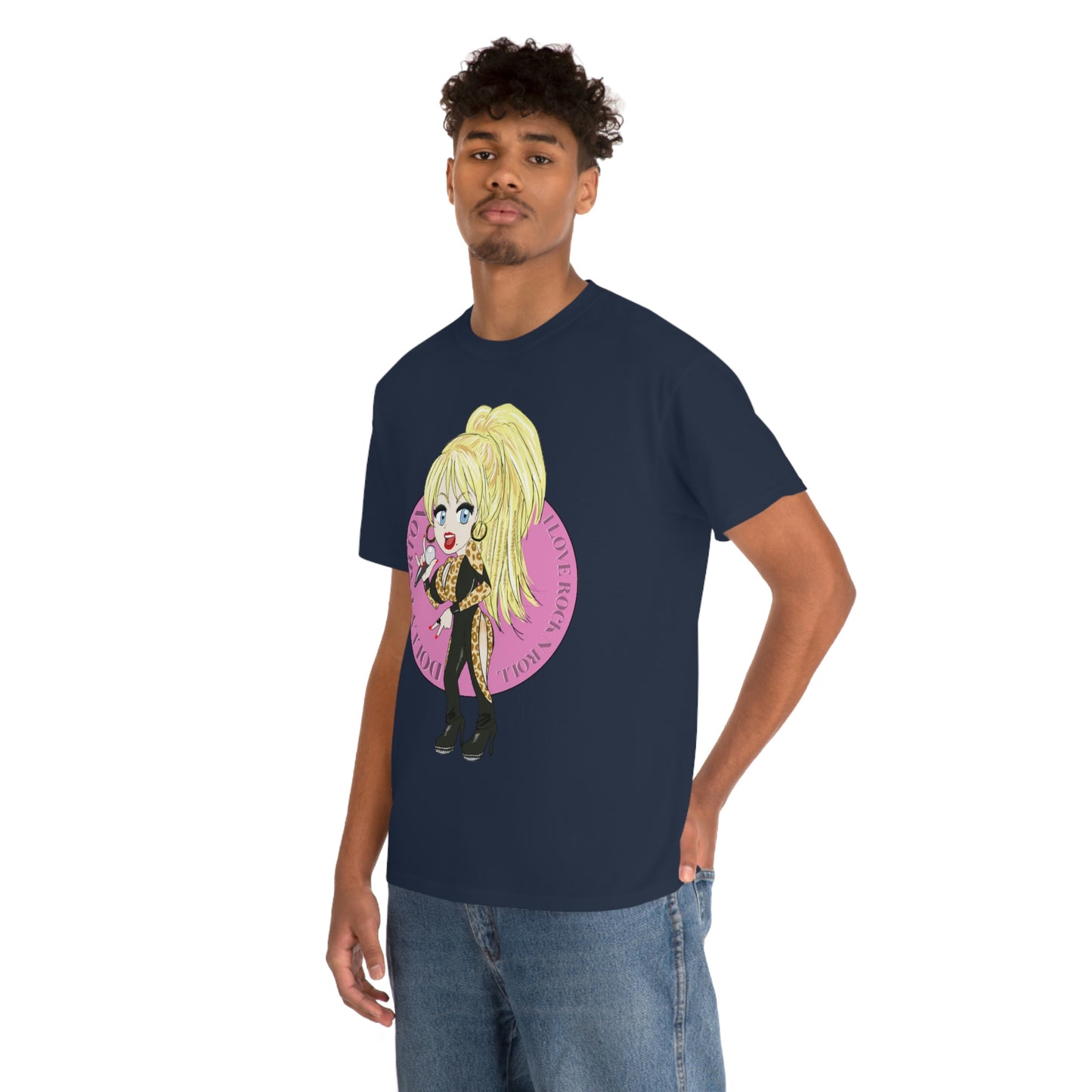 Dolly Parton ~I LOVE ROCK N ROLL Inspired Artwork ~Unisex Heavy Cotton Tee