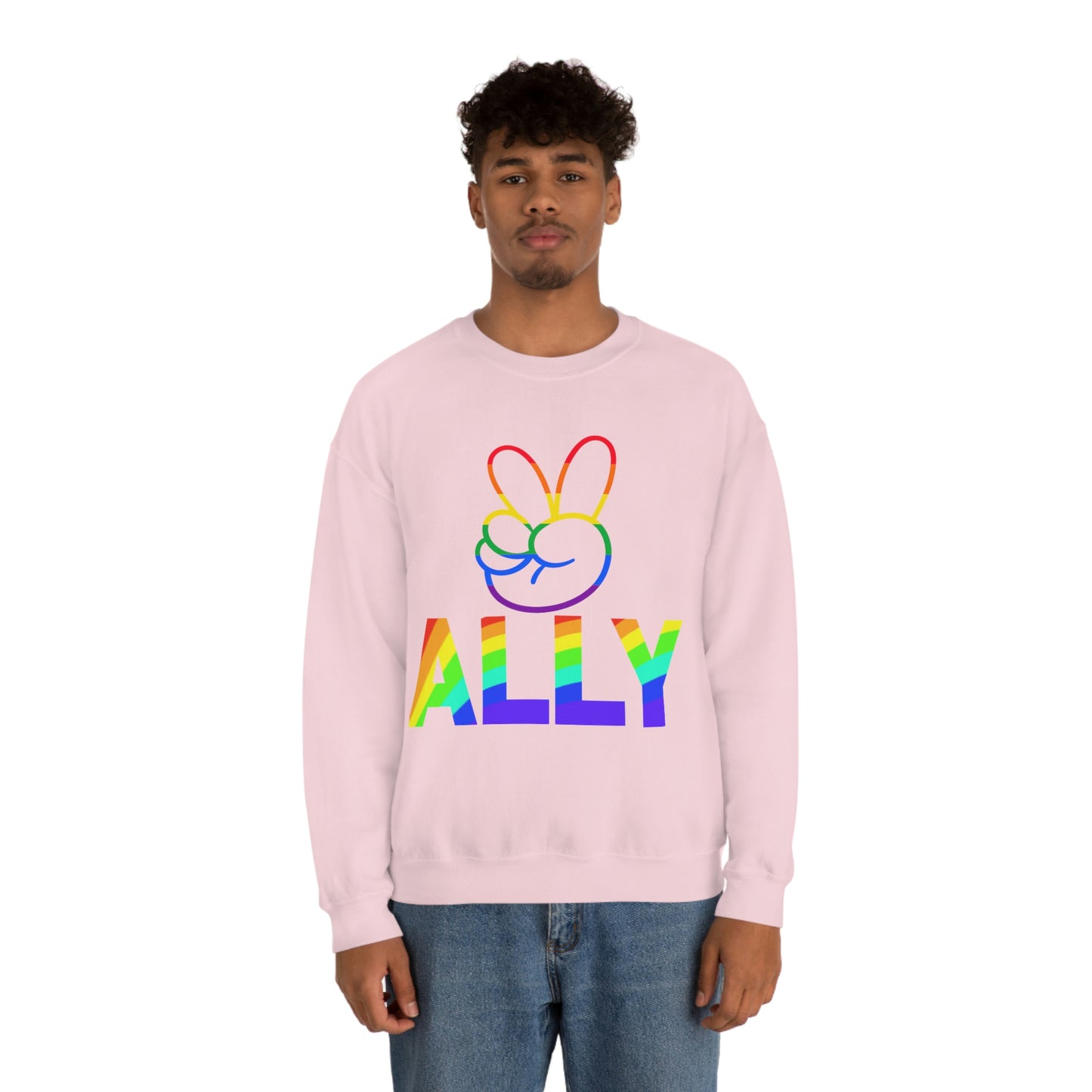 PRIDE ALLY Unisex Heavy Blend™ Crewneck Sweatshirt