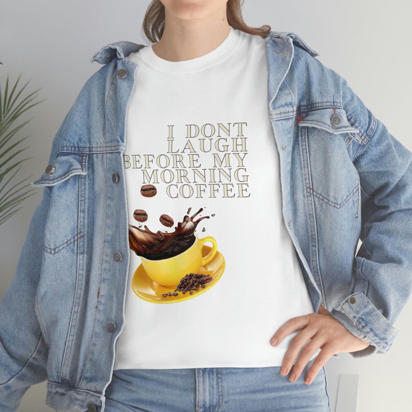 "Not before my morning Coffee" Unisex Heavy Cotton Tee