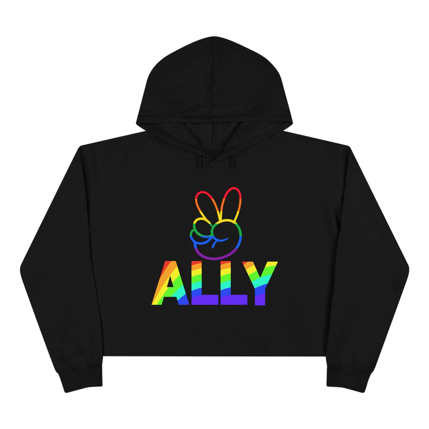 PRIDE ALLY Crop Hoodie