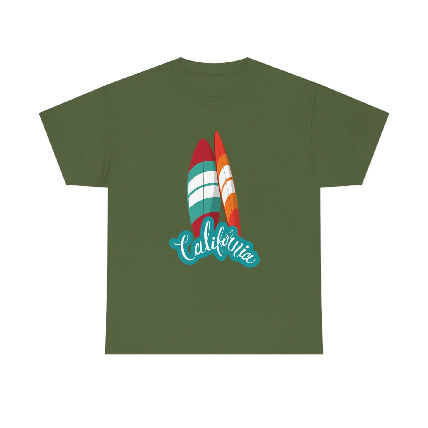 CALIFORNIA SURFS UP Unisex Heavy Cotton Tee