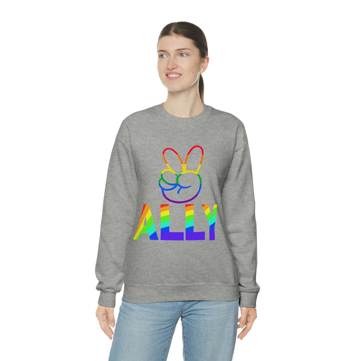 PRIDE ALLY Unisex Heavy Blend™ Crewneck Sweatshirt