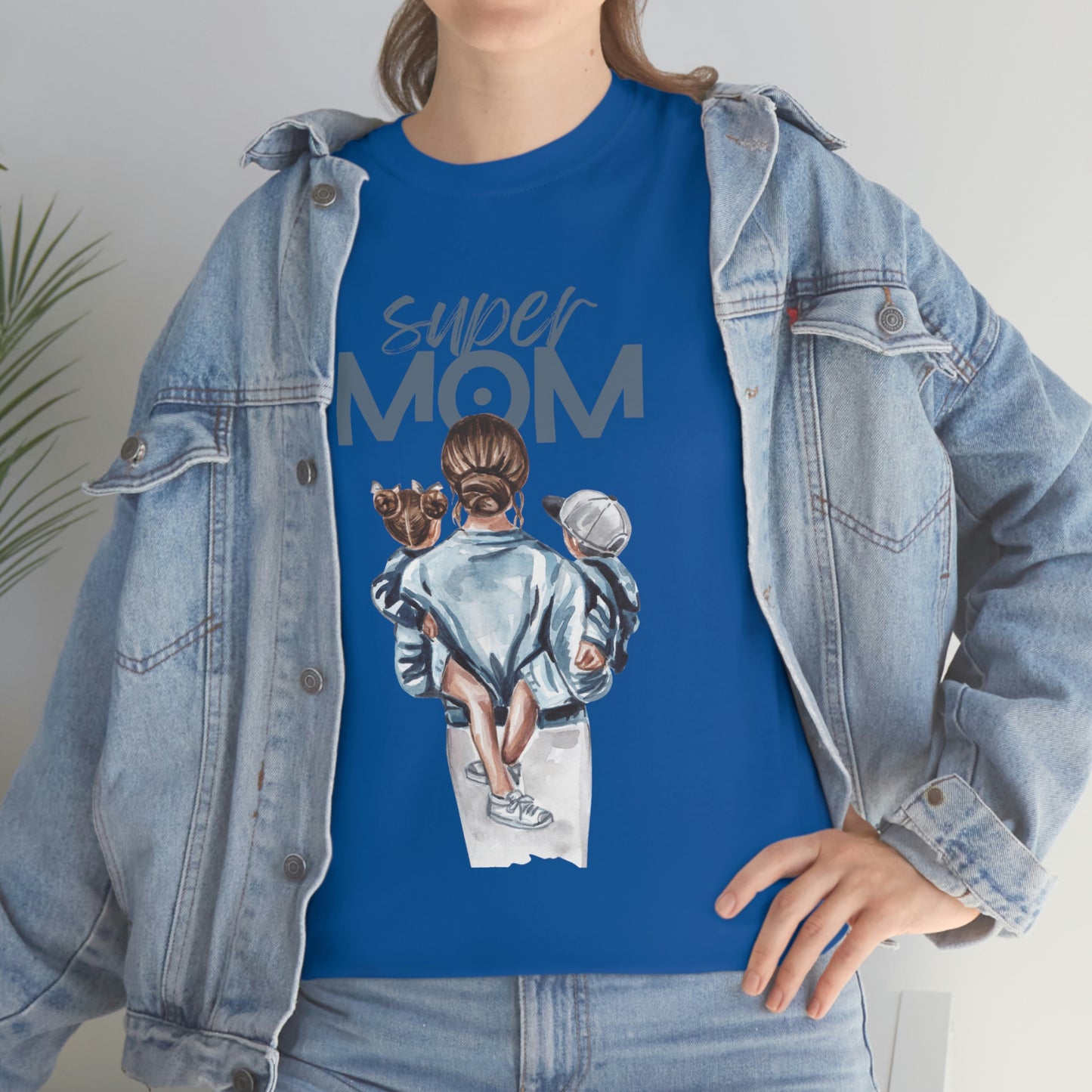 SUPER MOM Unisex Heavy Cotton Tee