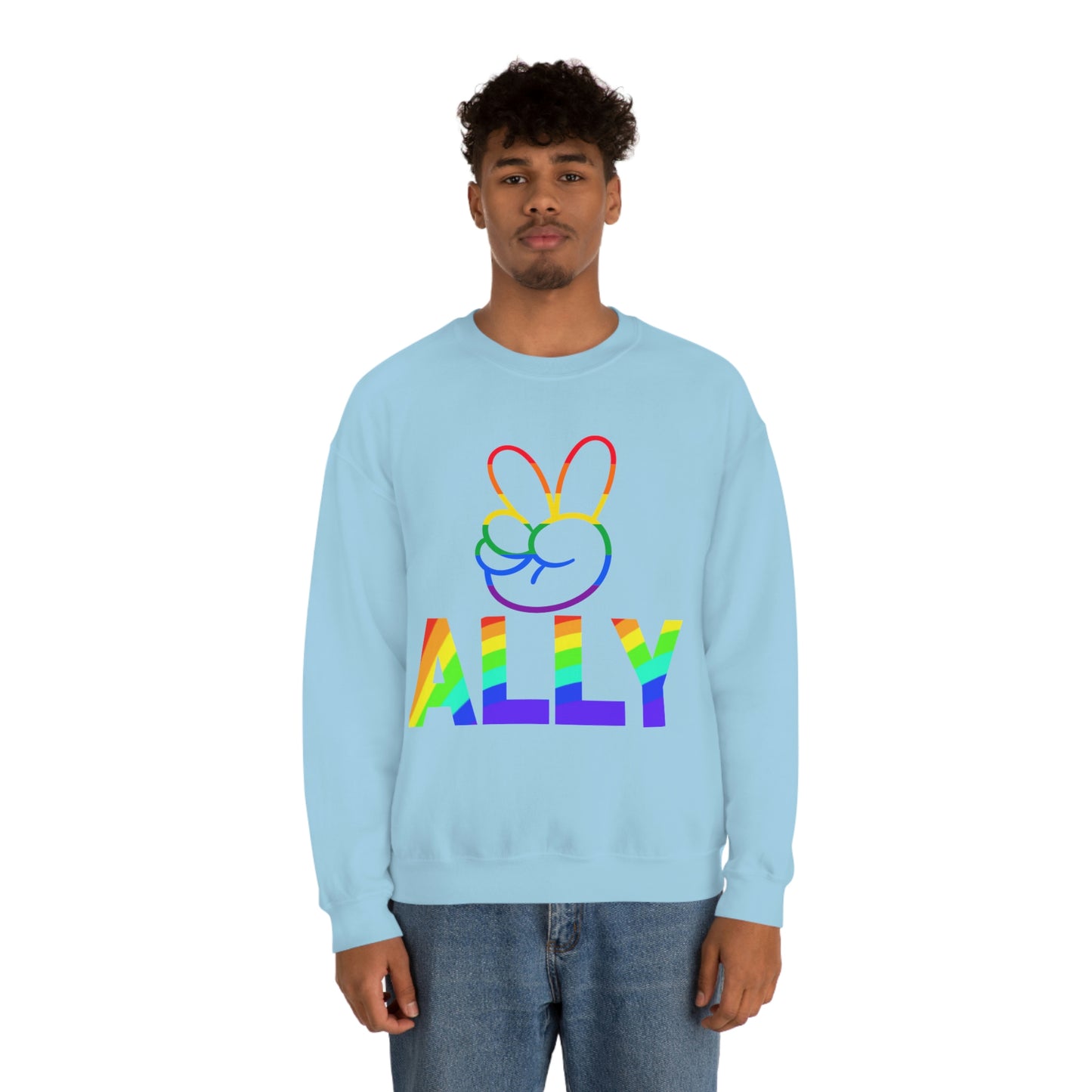 PRIDE ALLY Unisex Heavy Blend™ Crewneck Sweatshirt