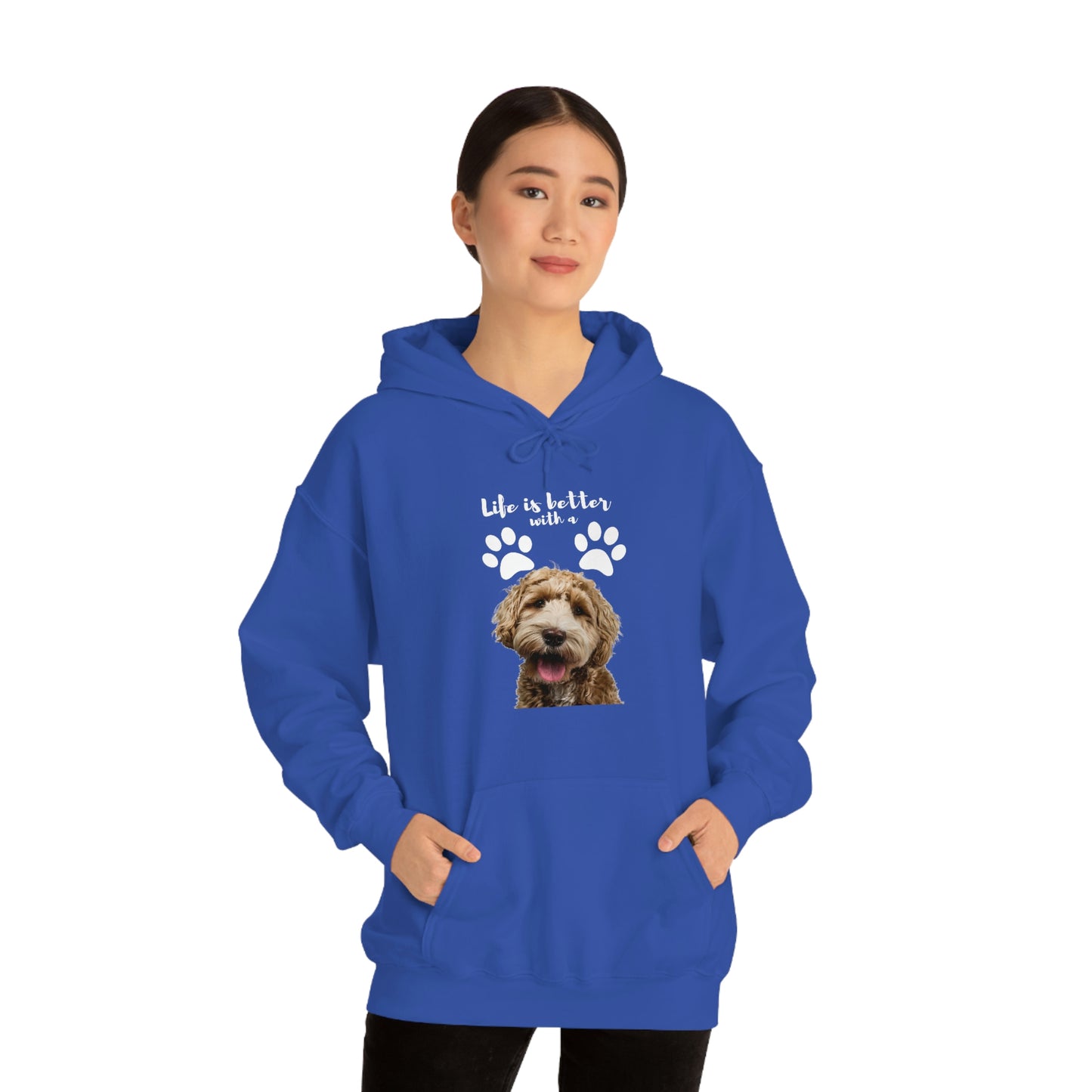 Life is better with a DOG   Unisex Heavy Blend™ Hooded Sweatshirt