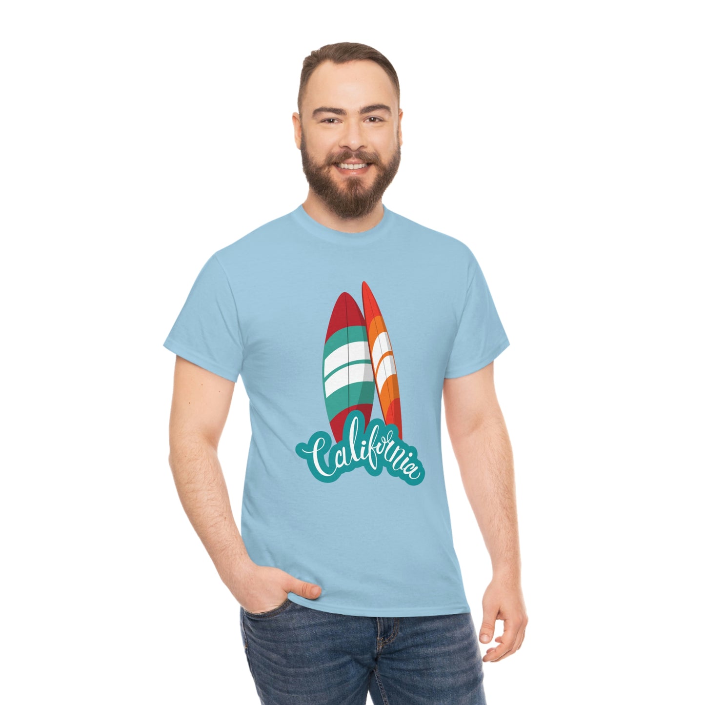 CALIFORNIA SURFS UP Unisex Heavy Cotton Tee