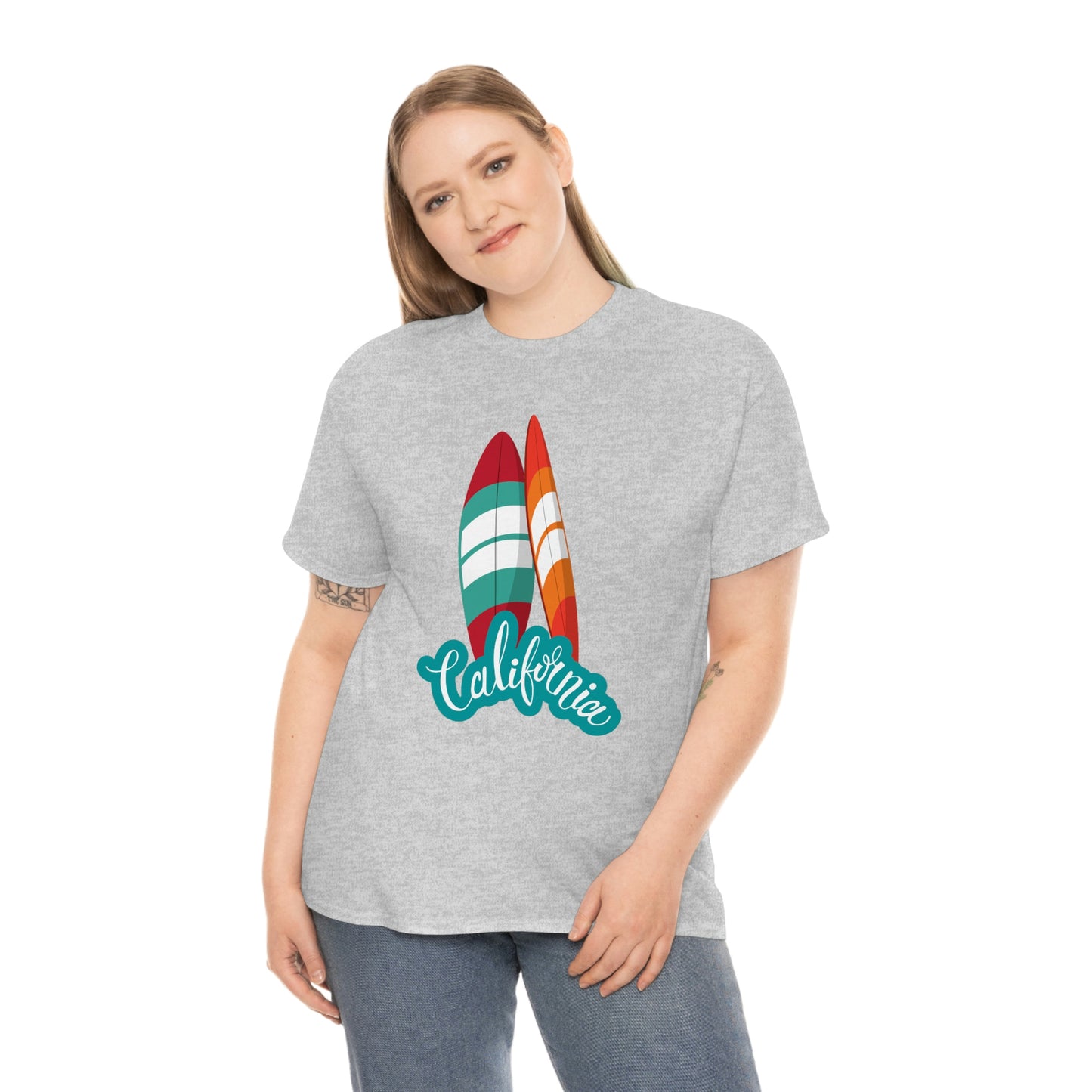 CALIFORNIA SURFS UP Unisex Heavy Cotton Tee