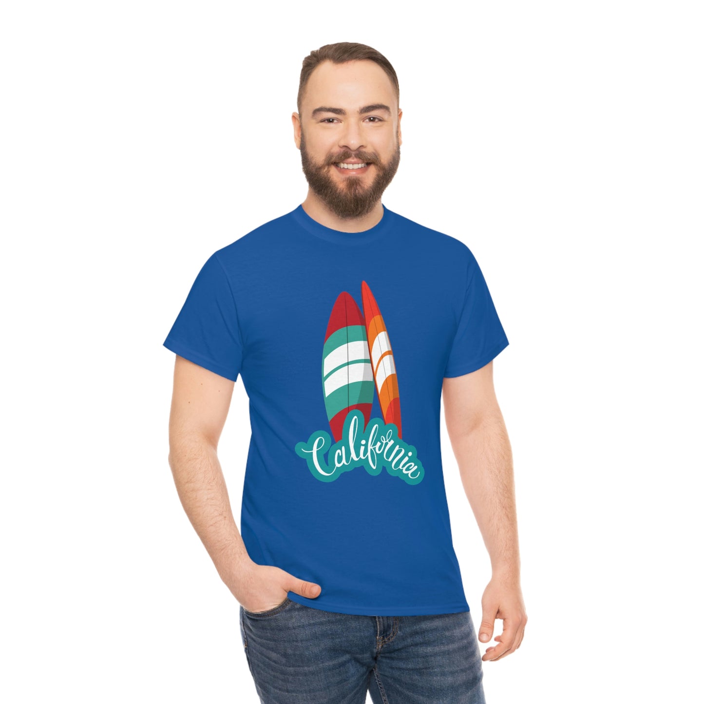 CALIFORNIA SURFS UP Unisex Heavy Cotton Tee