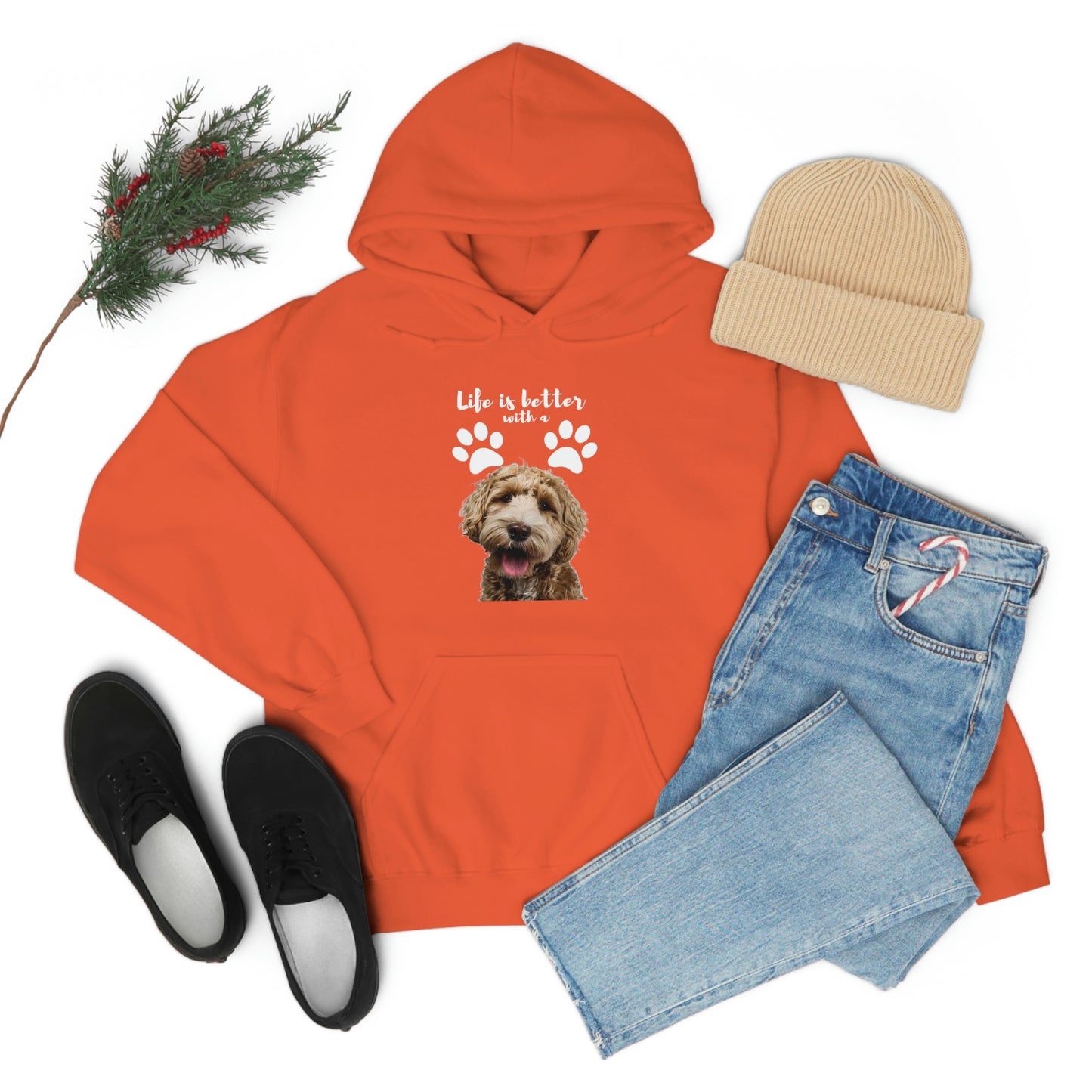 Life is better with a DOG   Unisex Heavy Blend™ Hooded Sweatshirt