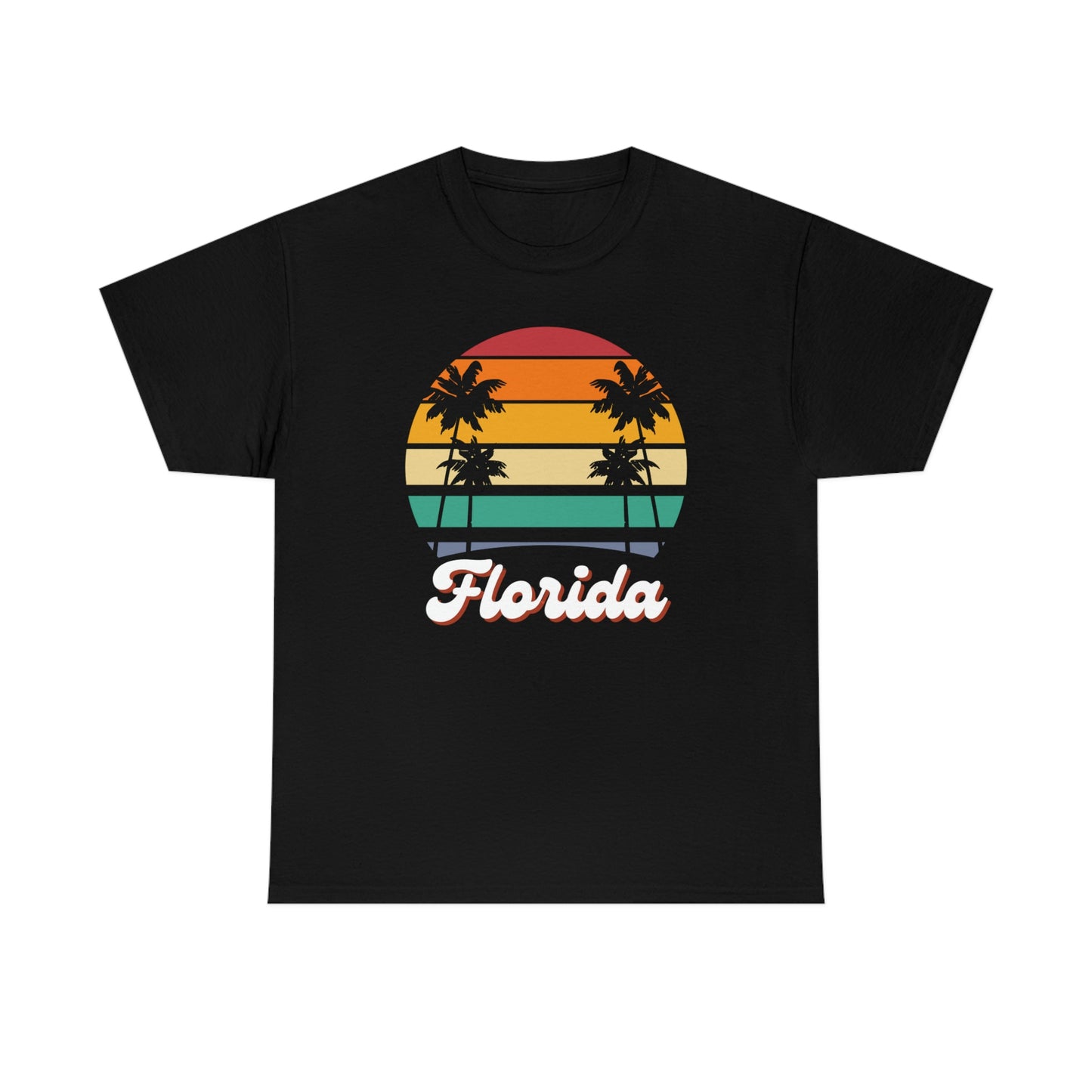 FLORIDA RETRO BEACH Unisex Heavy Cotton Tee