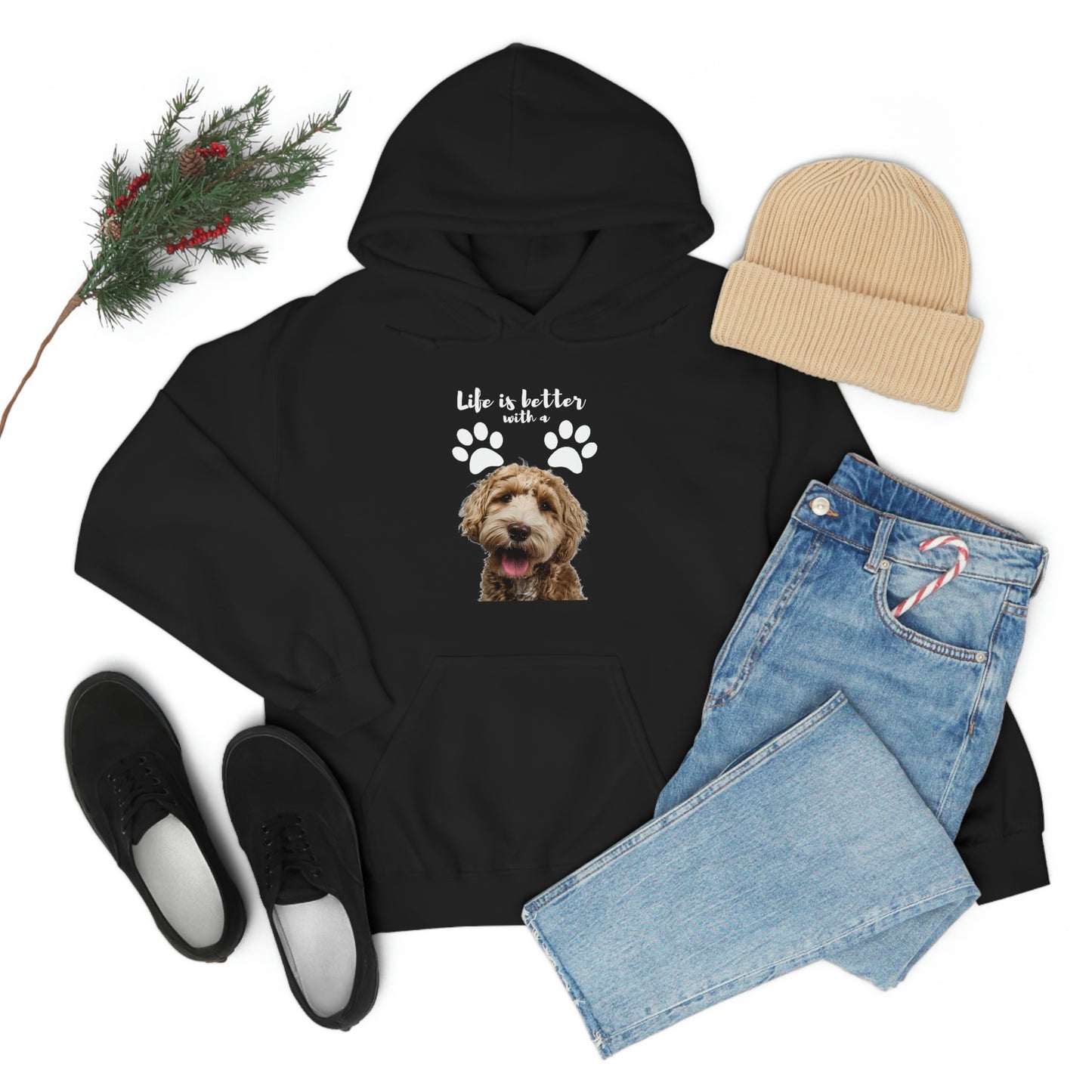 Life is better with a DOG   Unisex Heavy Blend™ Hooded Sweatshirt