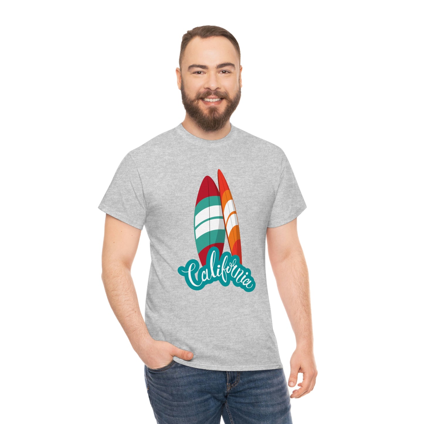 CALIFORNIA SURFS UP Unisex Heavy Cotton Tee