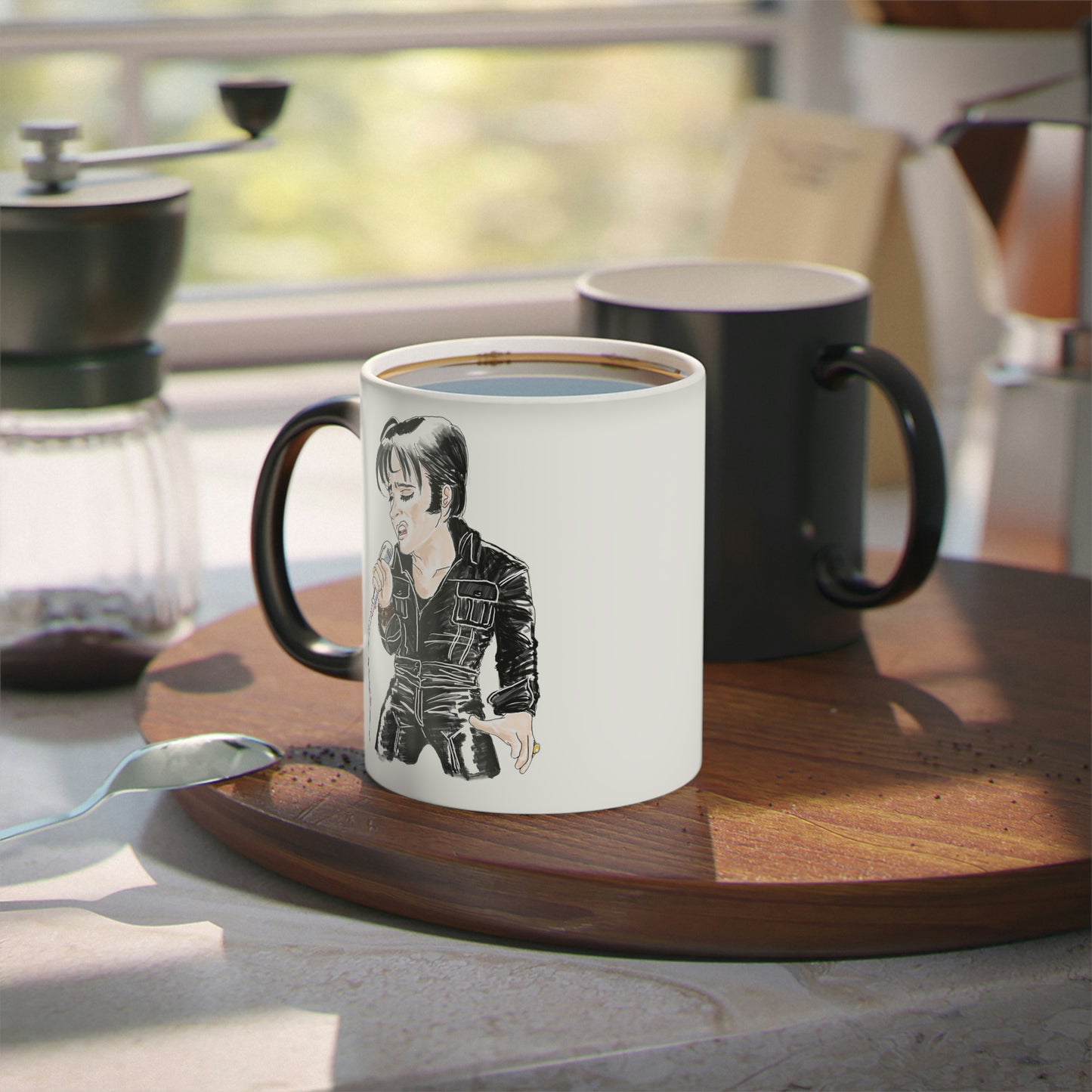 Artist Rendering of ELVIS ~ Magic Mug