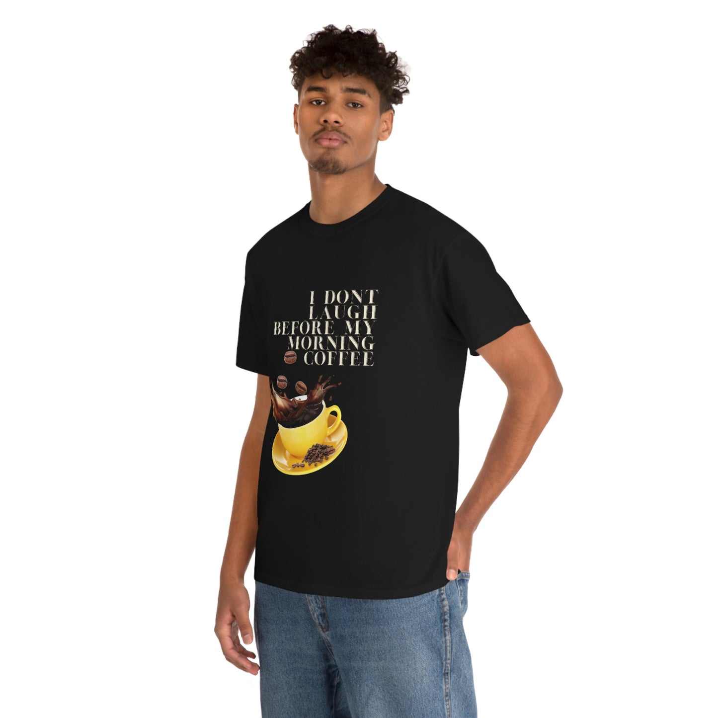 "Not before my morning Coffee" Unisex Heavy Cotton Tee