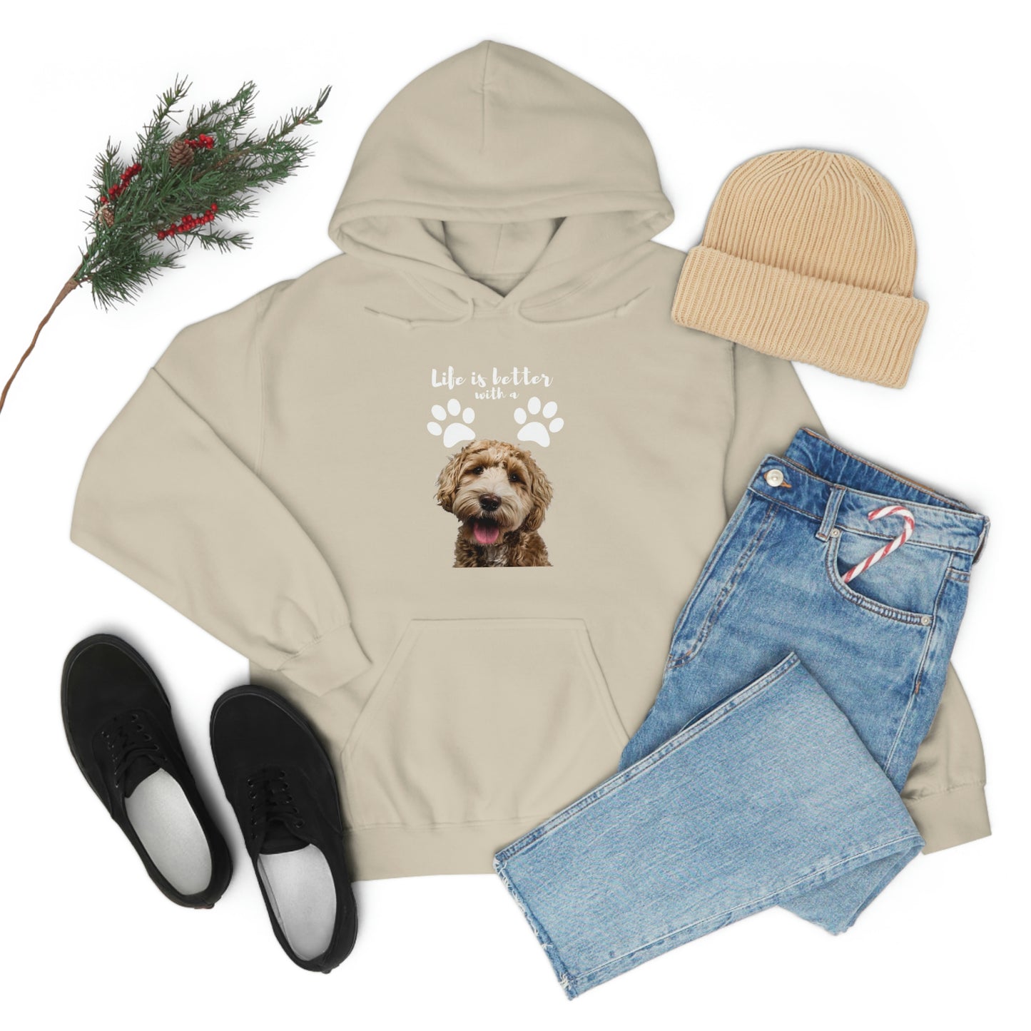 Life is better with a DOG   Unisex Heavy Blend™ Hooded Sweatshirt