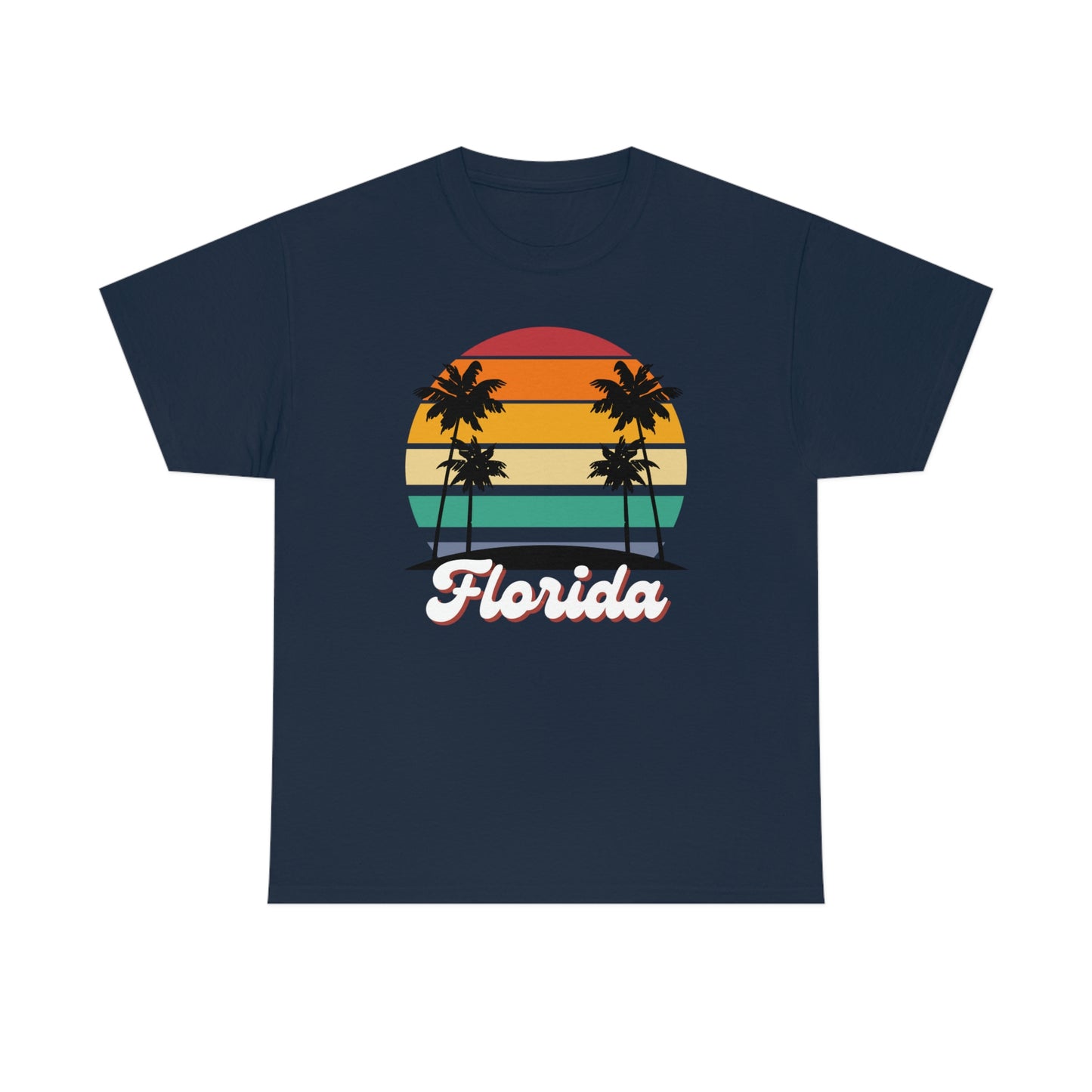 FLORIDA RETRO BEACH Unisex Heavy Cotton Tee