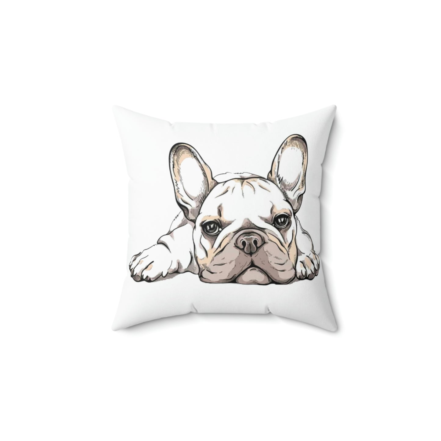 Frenchie Bulldog Square Pillow