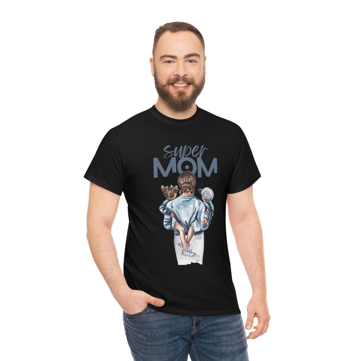 SUPER MOM Unisex Heavy Cotton Tee