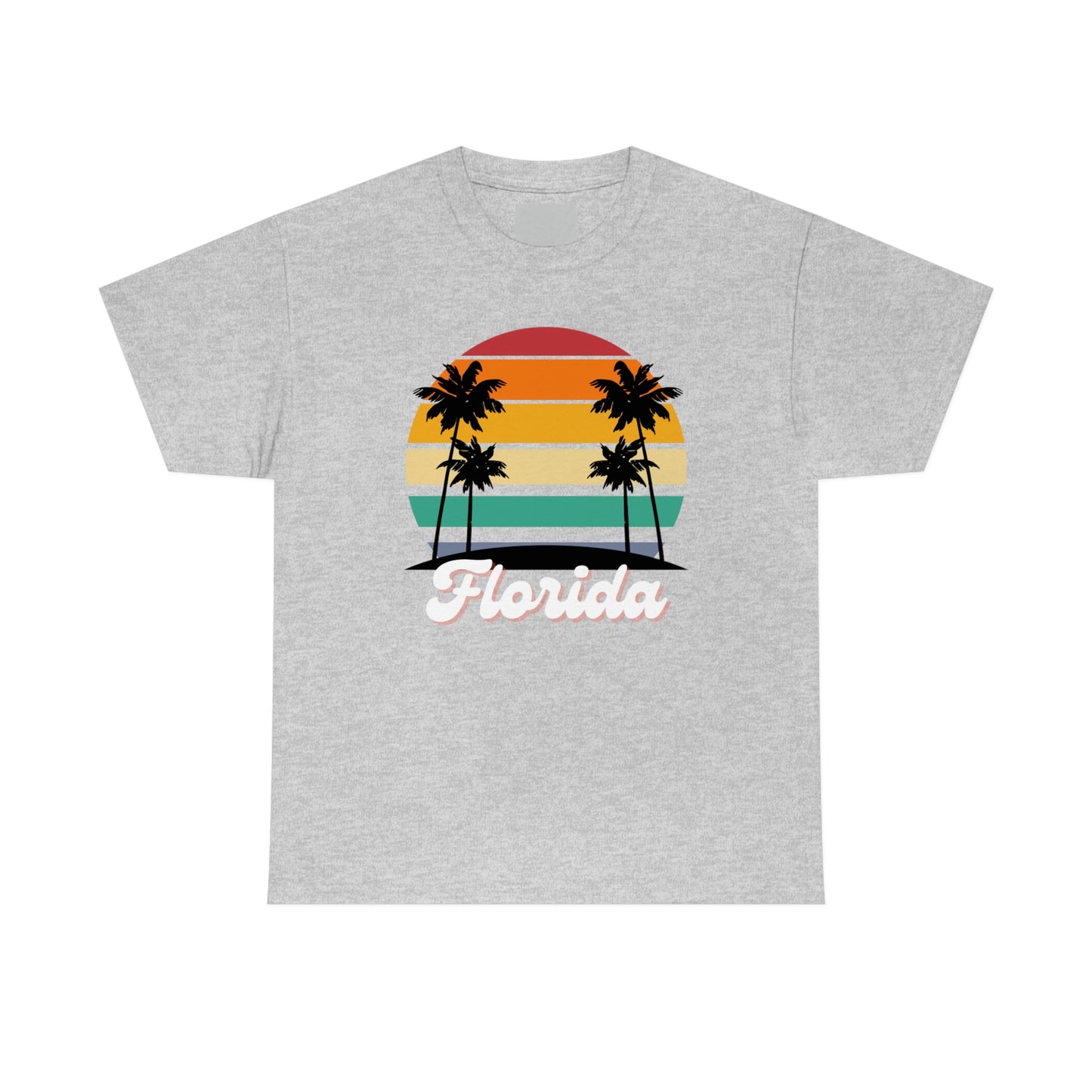 FLORIDA RETRO BEACH Unisex Heavy Cotton Tee