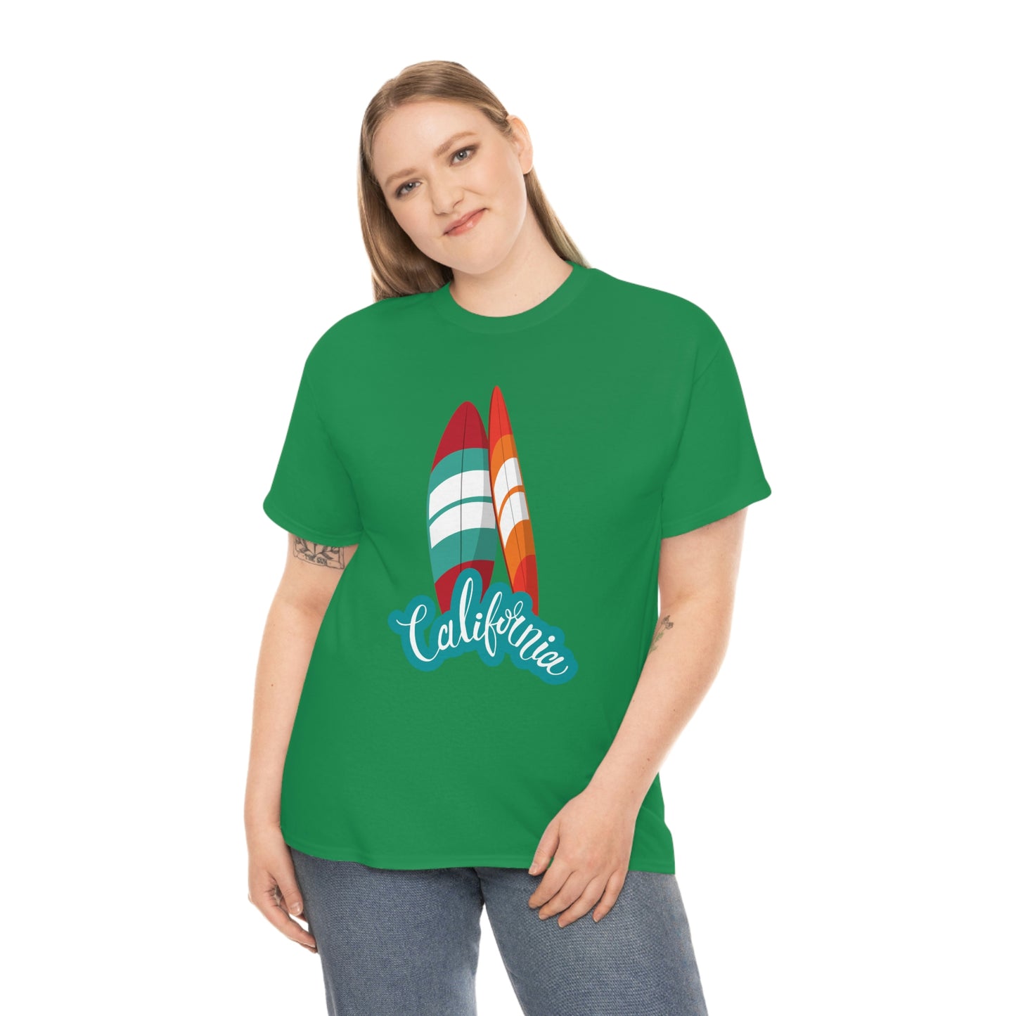 CALIFORNIA SURFS UP Unisex Heavy Cotton Tee