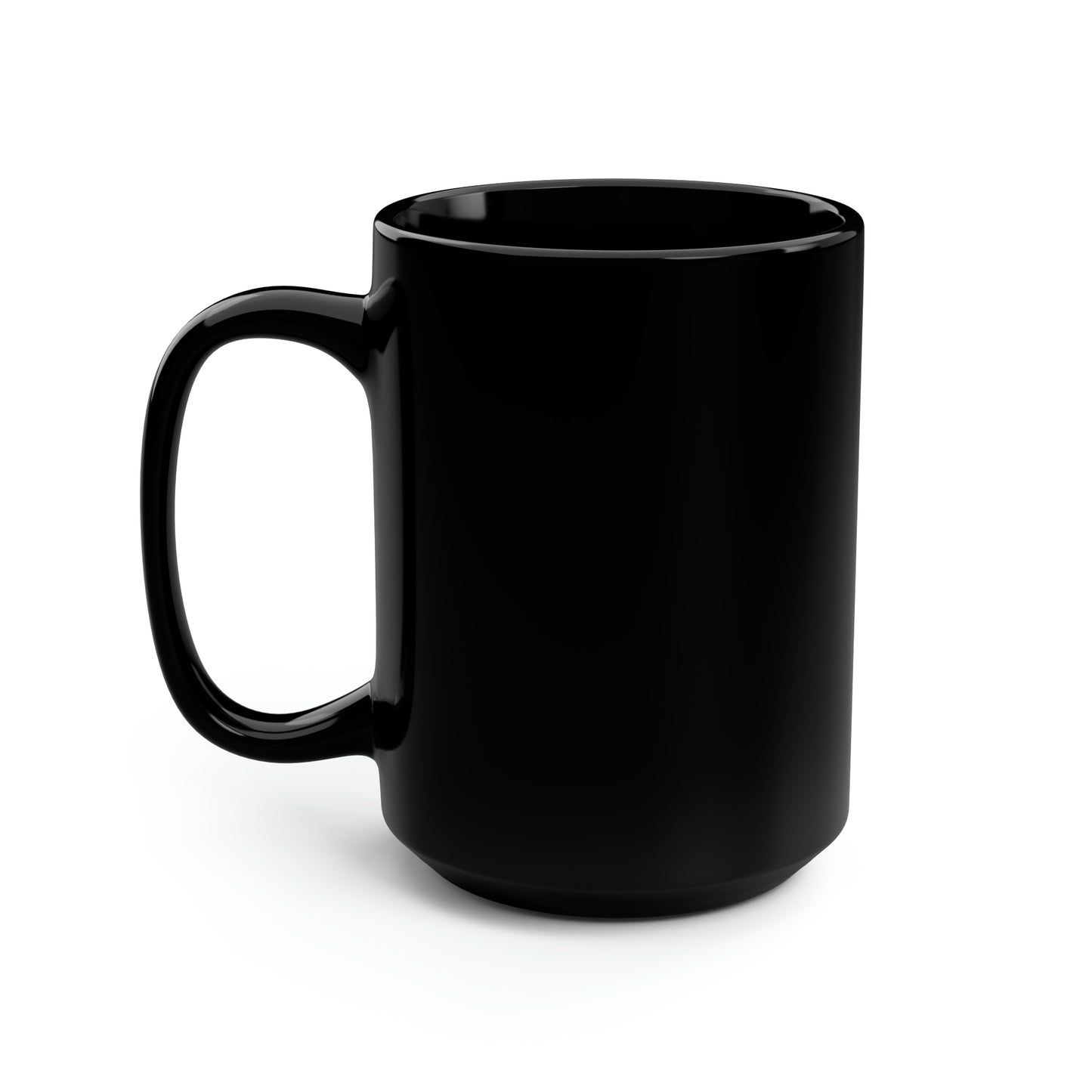 TELL YOUR MIND A DIFFERENT STORY Black Mug, 15oz