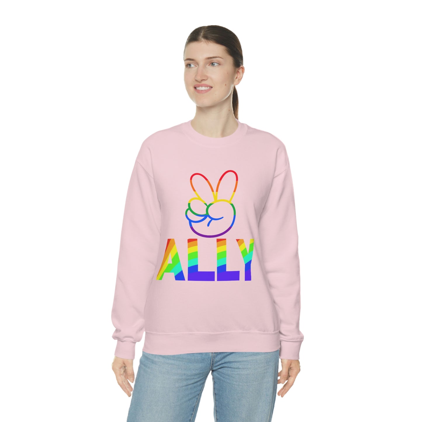 PRIDE ALLY Unisex Heavy Blend™ Crewneck Sweatshirt