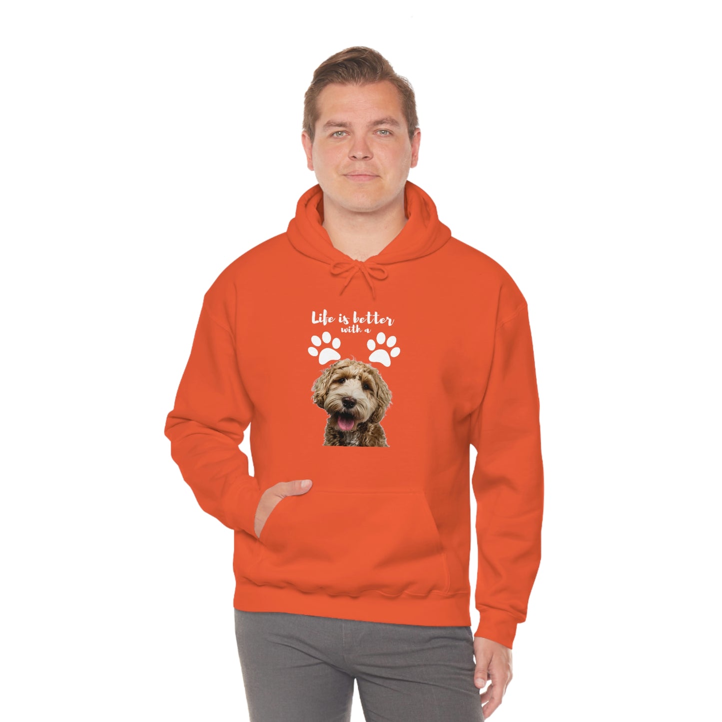 Life is better with a DOG   Unisex Heavy Blend™ Hooded Sweatshirt