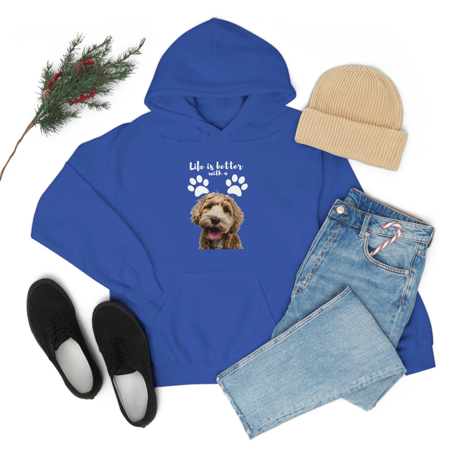 Life is better with a DOG   Unisex Heavy Blend™ Hooded Sweatshirt