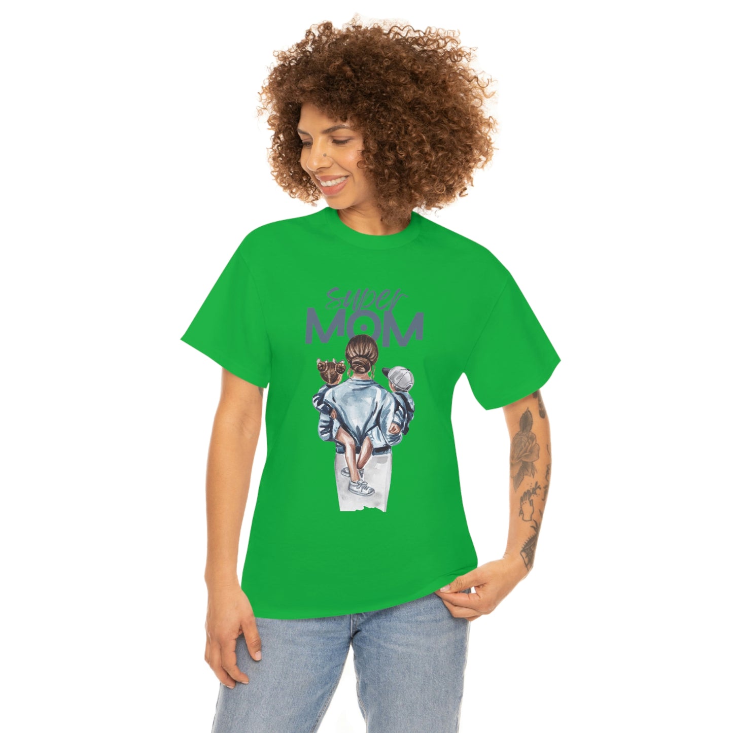 SUPER MOM Unisex Heavy Cotton Tee