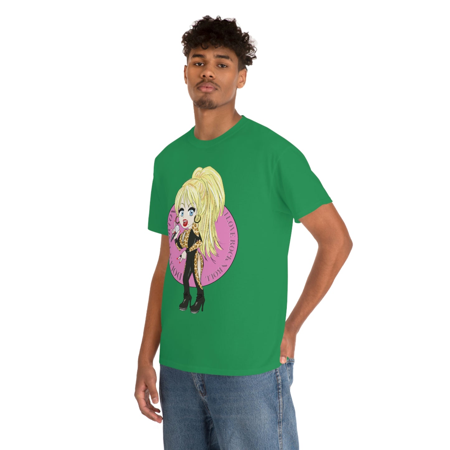 Dolly Parton ~I LOVE ROCK N ROLL Inspired Artwork ~Unisex Heavy Cotton Tee